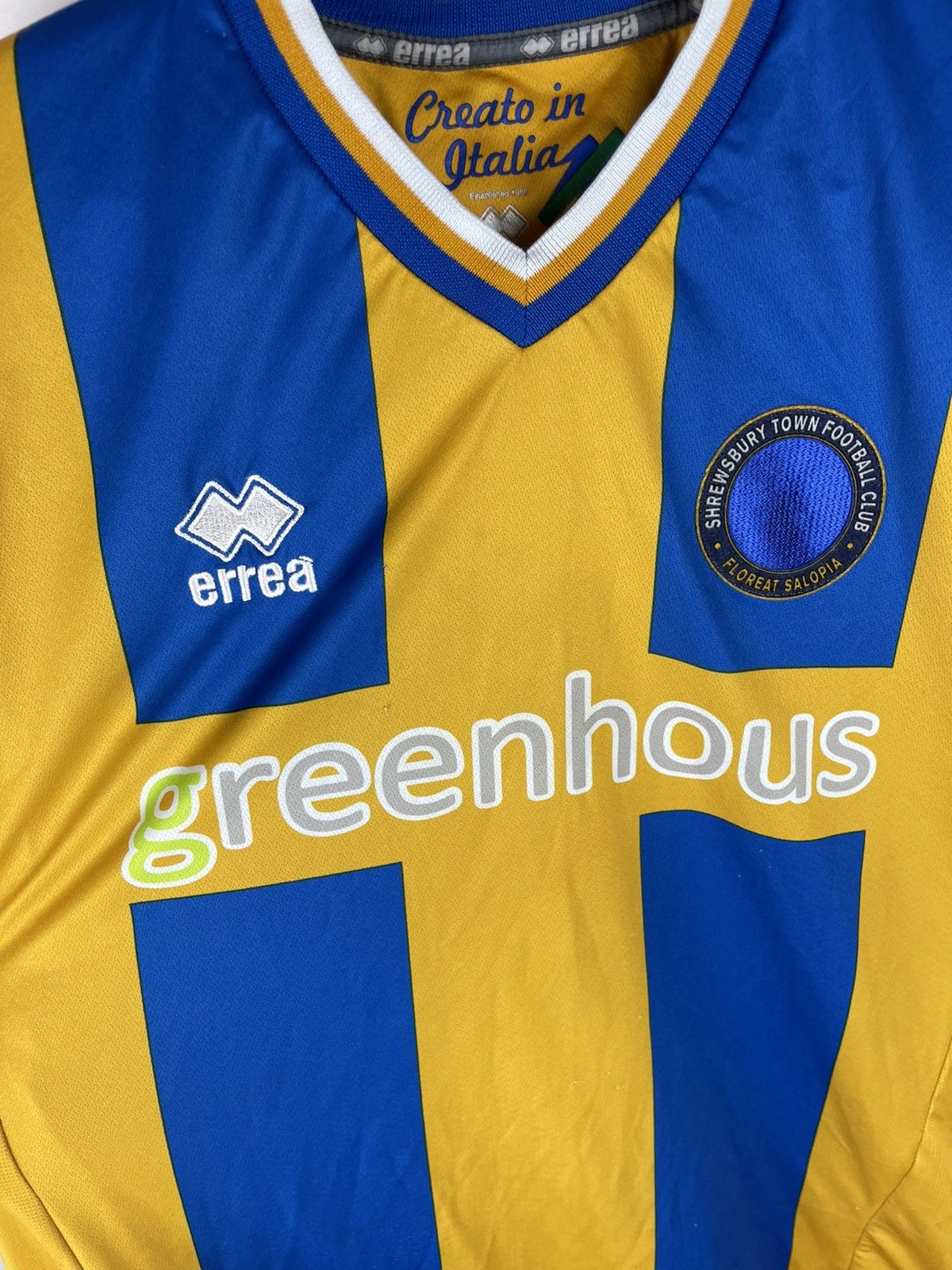 Other Errea Shrewsbury Town 2014 2016 home soccer jersey football Size US XXL / EU 58 / 5 - 6 Thumbnail