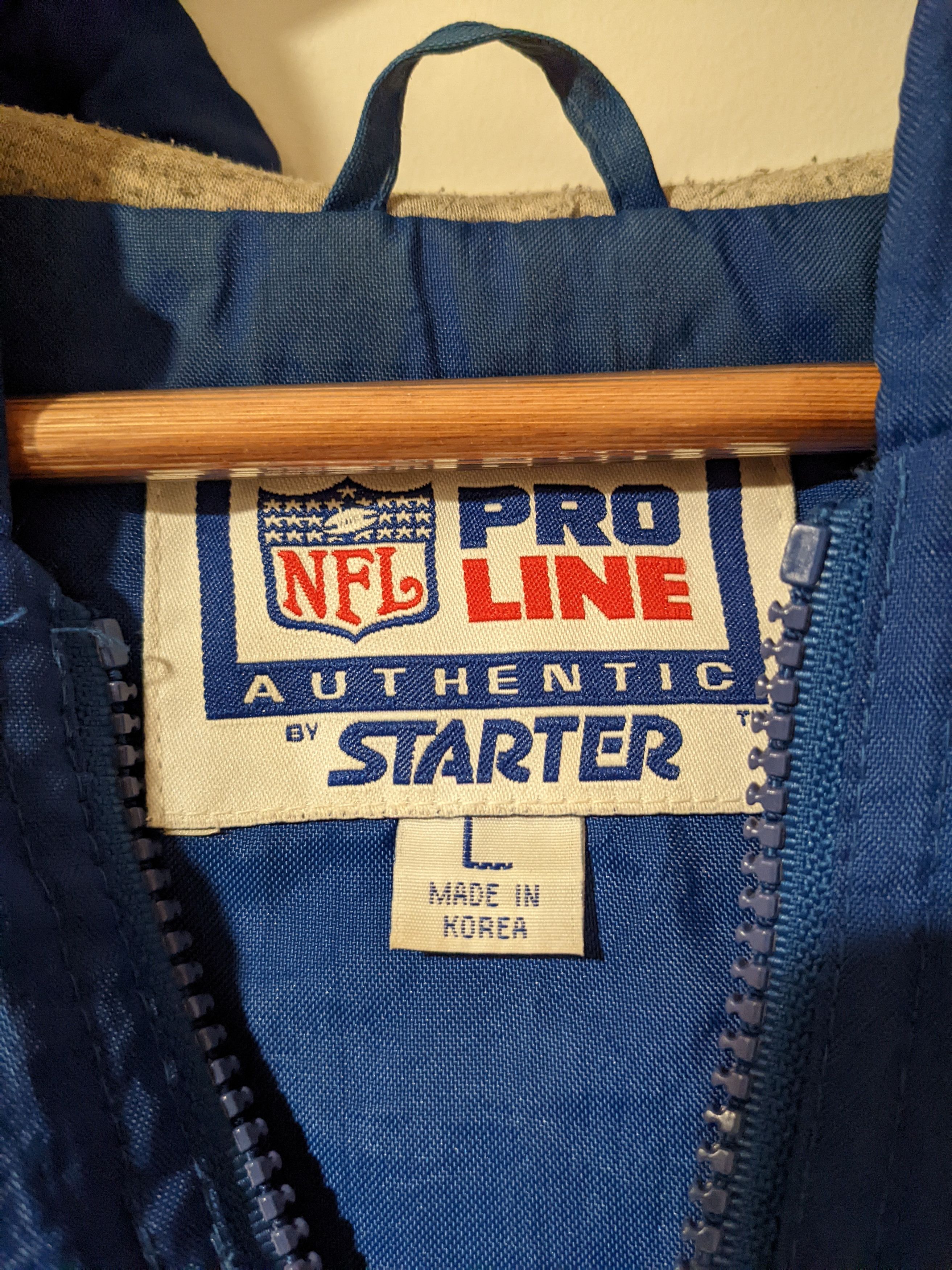 NFL Vintage New York Giants Starter Jacket Size US L / EU 52-54 / 3 - 8 Thumbnail