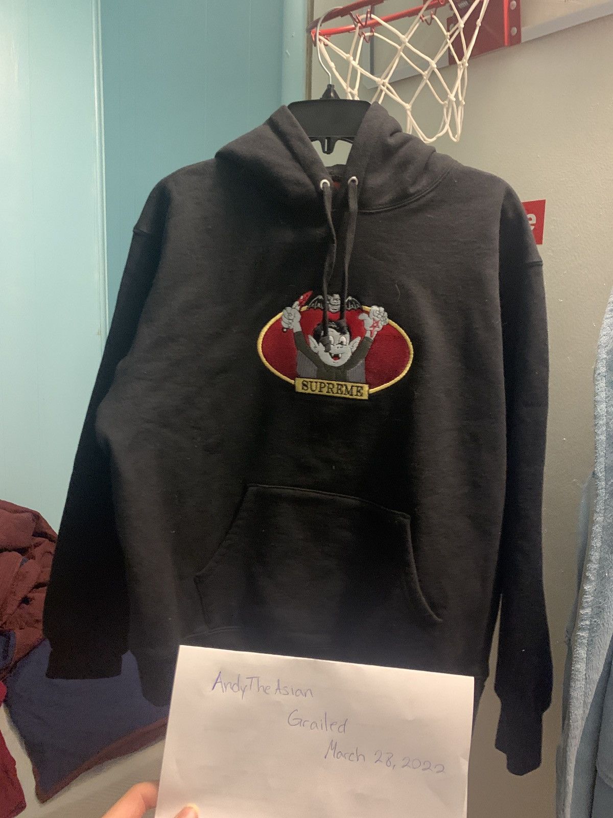 Supreme Supreme vampire boy hoodie | Grailed