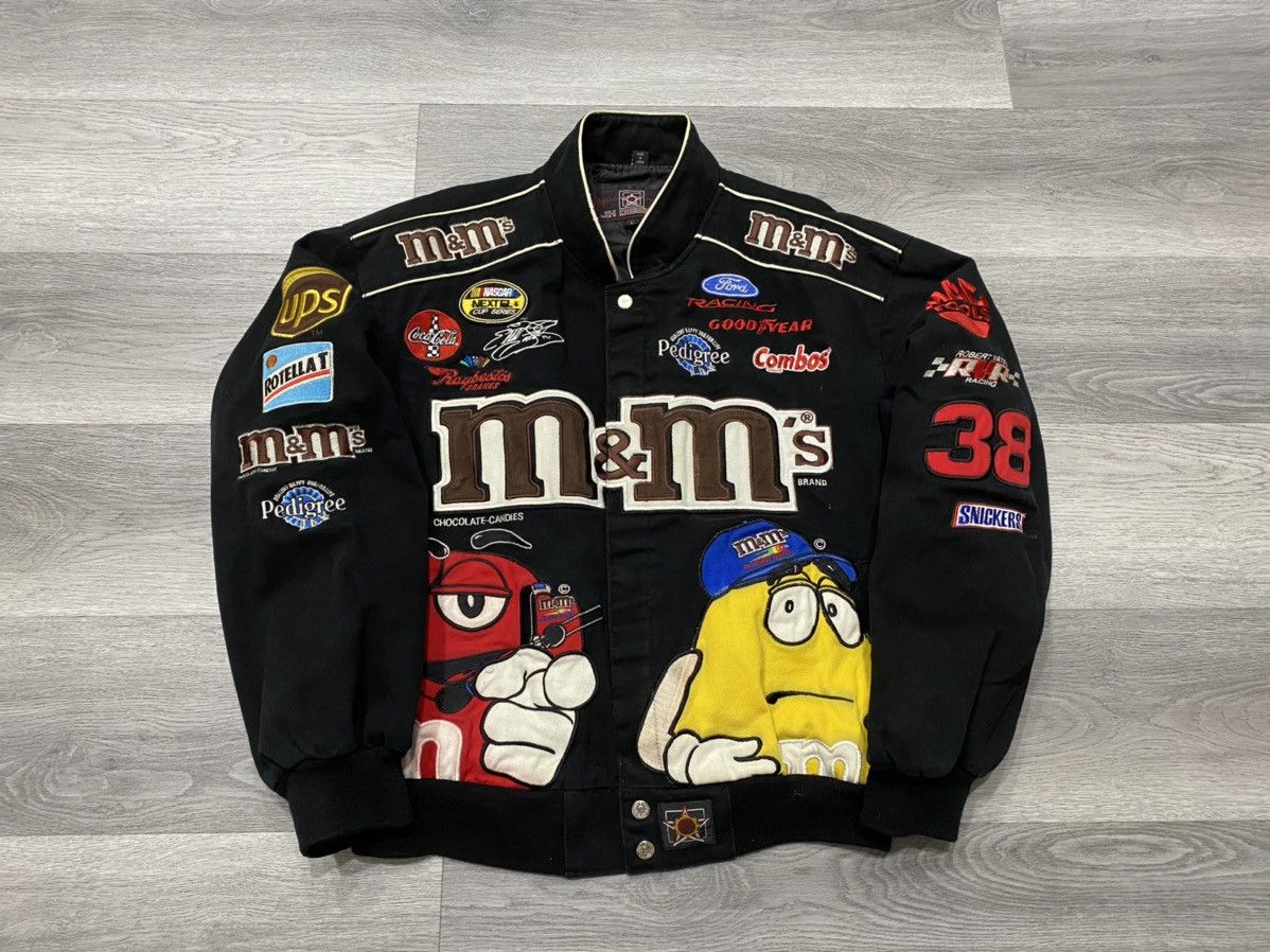 JH DESIGN M&M’s NASCAR Jacket Size XL hot Elliot Sadler.