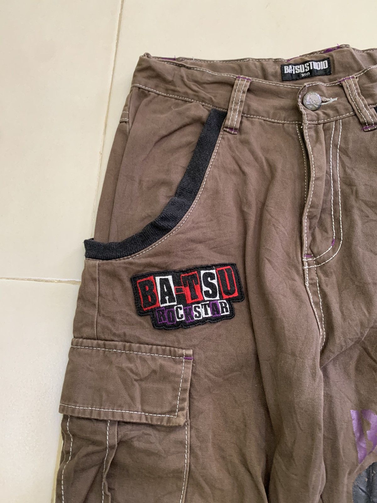 Japanese Brand 🔥Rare🔥Batsu Studio Multipocket Punk Style Pants Size US 27 - 6 Thumbnail