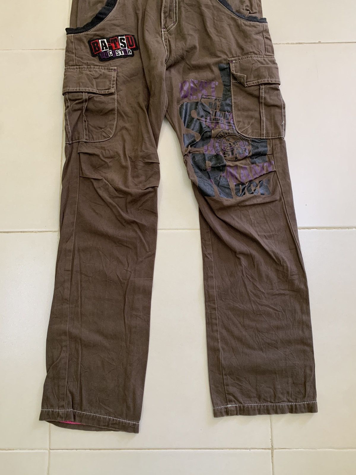 Japanese Brand 🔥Rare🔥Batsu Studio Multipocket Punk Style Pants Size US 27 - 3 Thumbnail