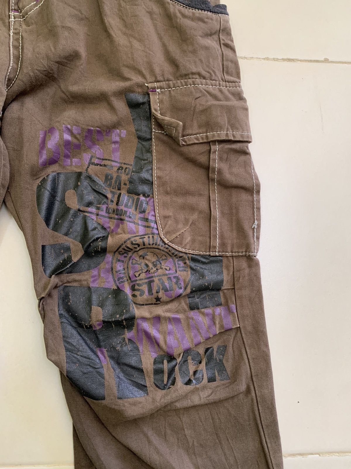 Japanese Brand 🔥Rare🔥Batsu Studio Multipocket Punk Style Pants Size US 27 - 5 Thumbnail