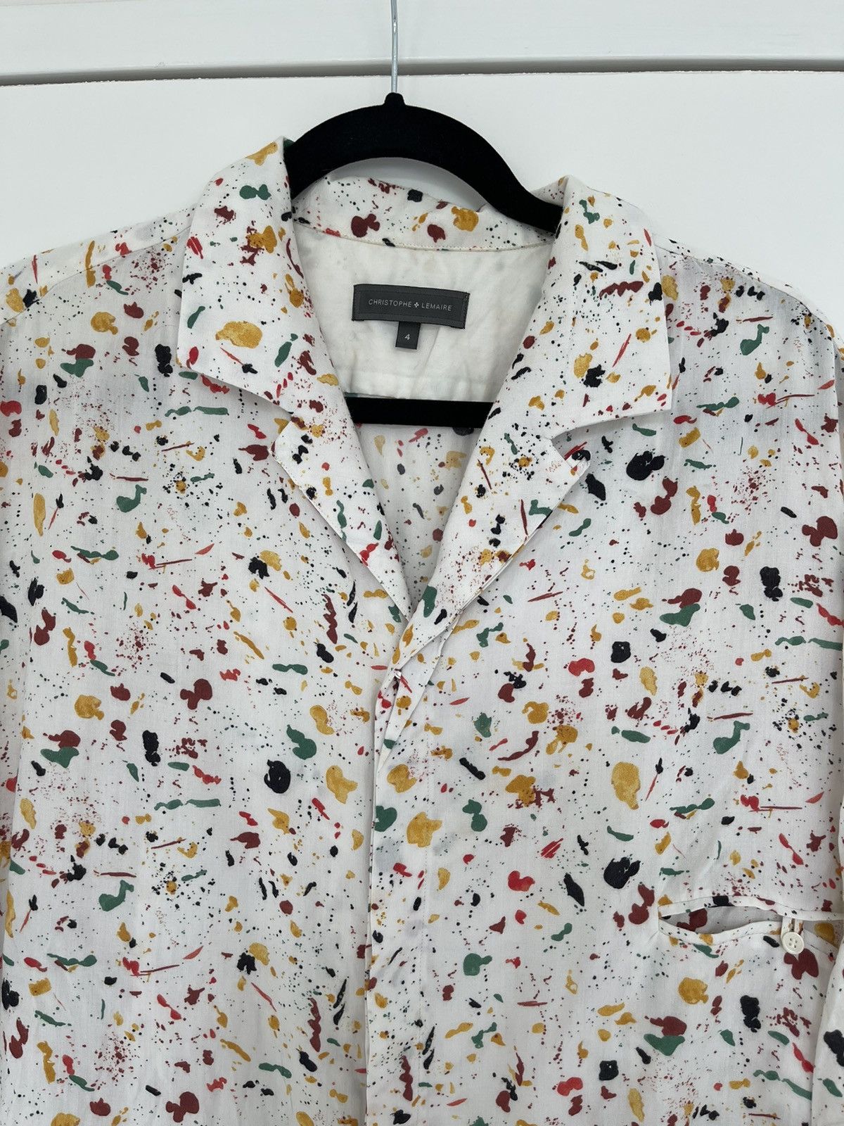 Christophe Lemaire SS13 viscose terrazo shirt, size 4/L Size US L / EU 52-54 / 3 - 4 Thumbnail