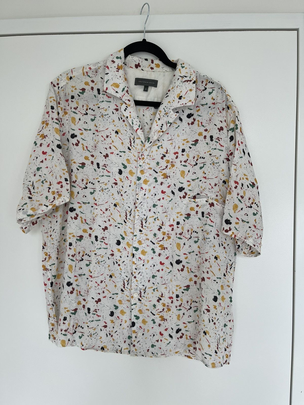 Christophe Lemaire SS13 viscose terrazo shirt, size 4/L Size US L / EU 52-54 / 3 - 1 Thumbnail