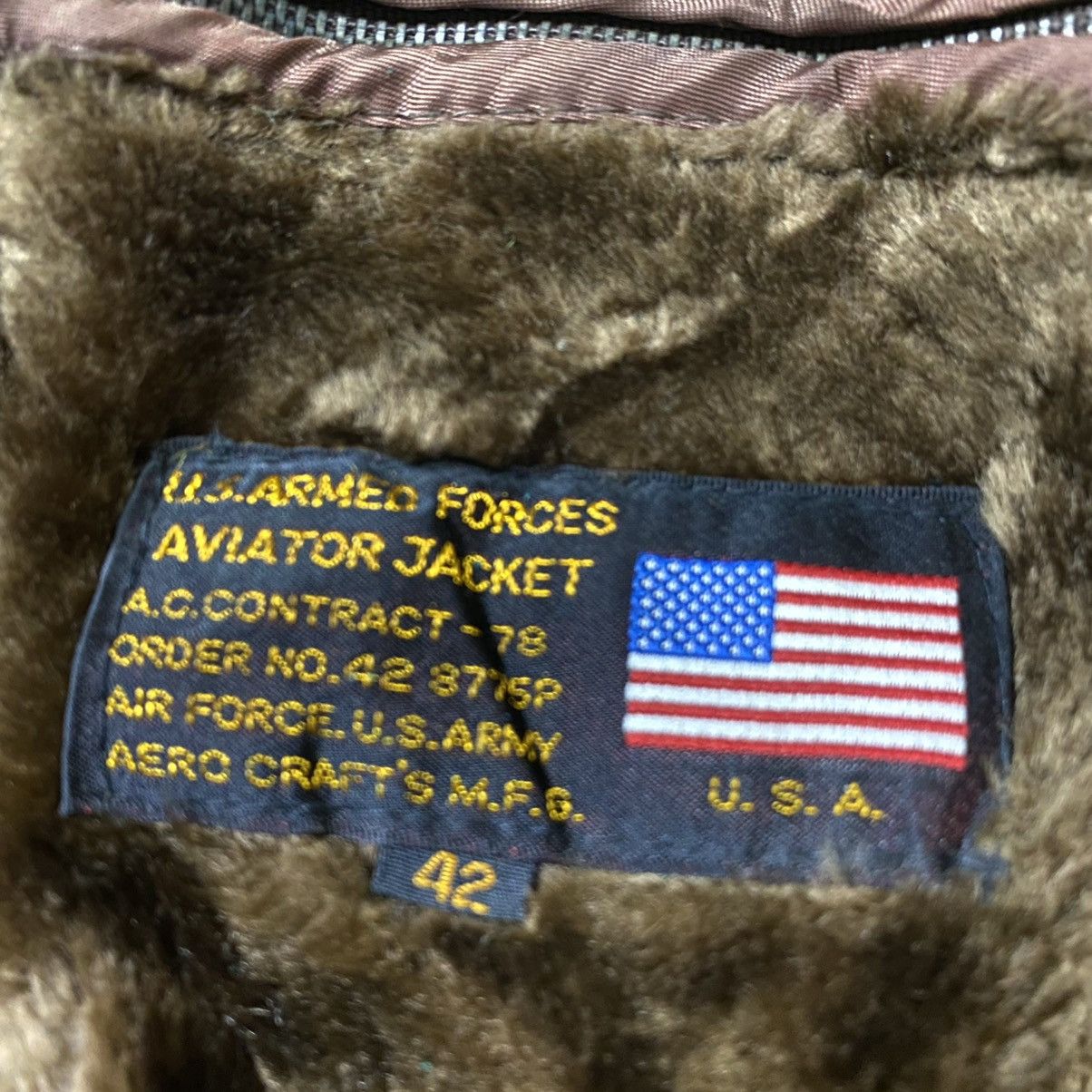 Vintage US Air Force aviator jacket Size US M / EU 48-50 / 2 - 12 Thumbnail