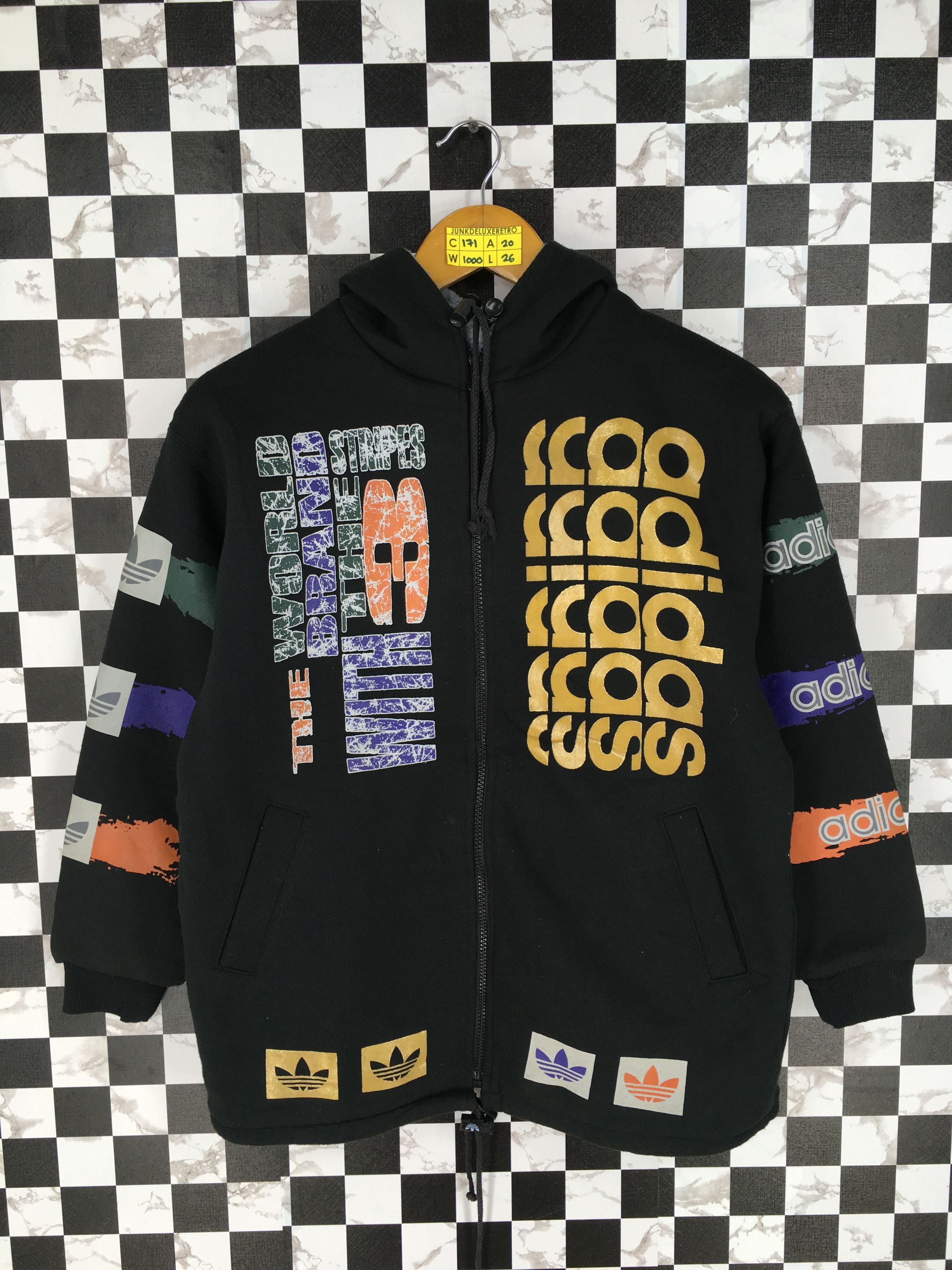 Adidas Adidas Trefoil Run DMC Hoodie Sweatshirt Black Medium Grailed