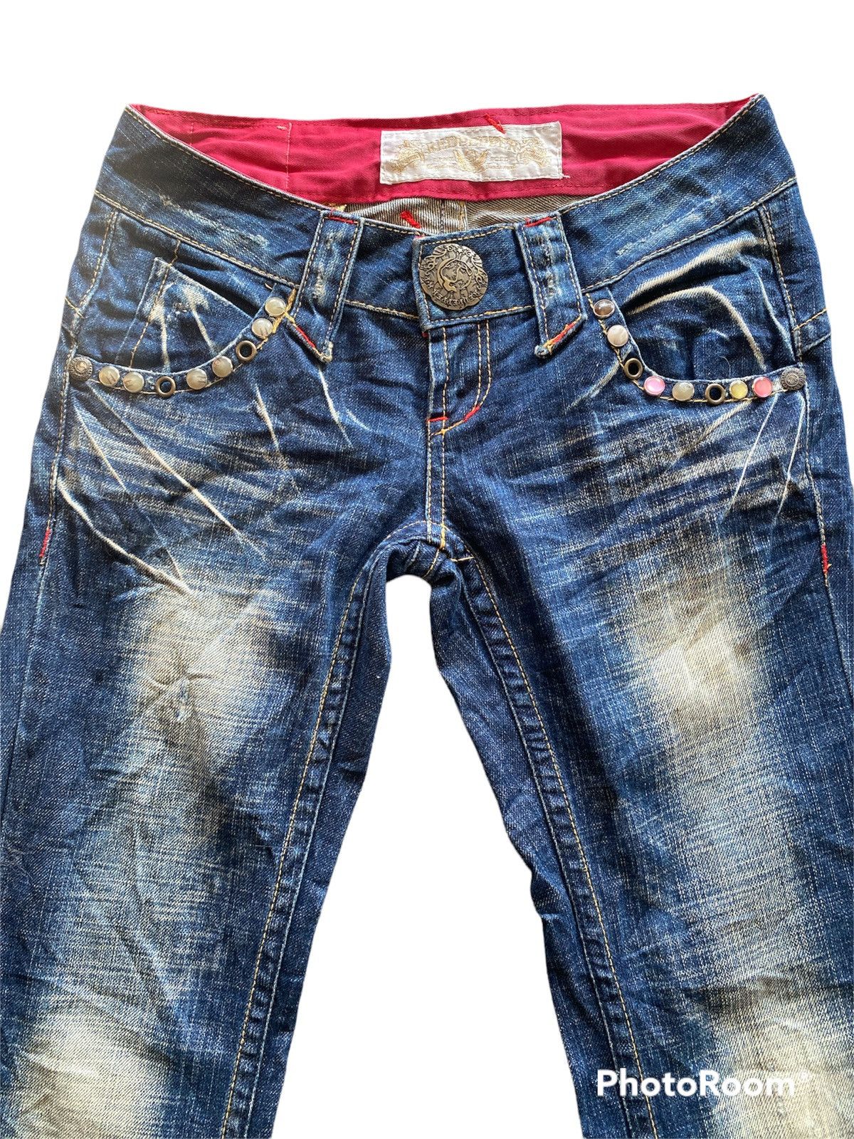 Hysteric Glamour × If Six Was Nine × Japanese Brand 🔥FLARE🔥Japanese Red Pepper Low Rise Boot Cut Size 27" / US 4 / IT 40 - 2 Thumbnail