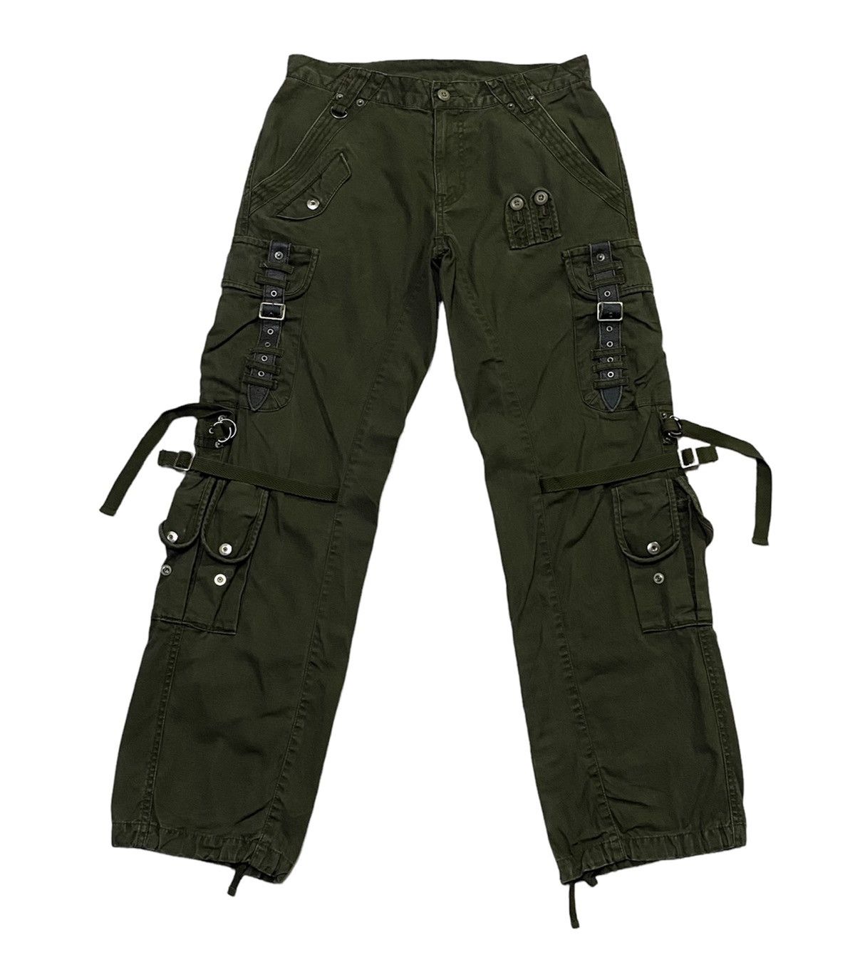 Japanese Brand PPFM Stylish Military Multi-Pockets Wild Cargo Pants Size US 31 - 2 Thumbnail