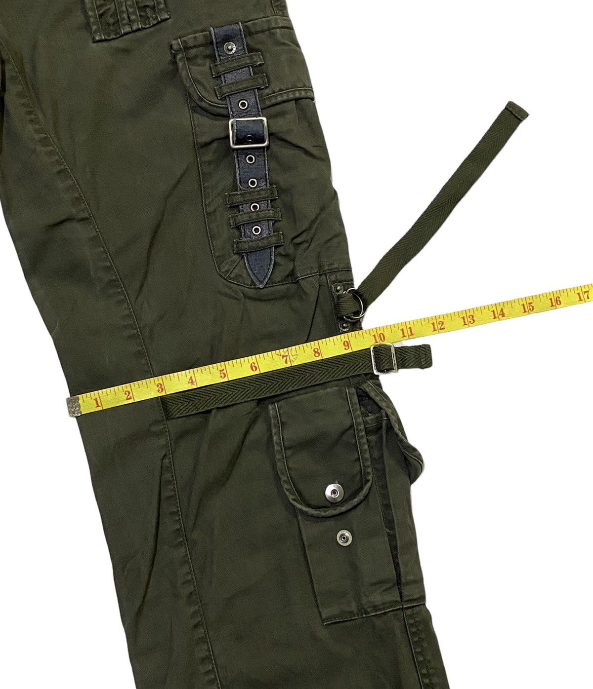 Japanese Brand PPFM Stylish Military Multi-Pockets Wild Cargo Pants Size US 31 - 9 Thumbnail