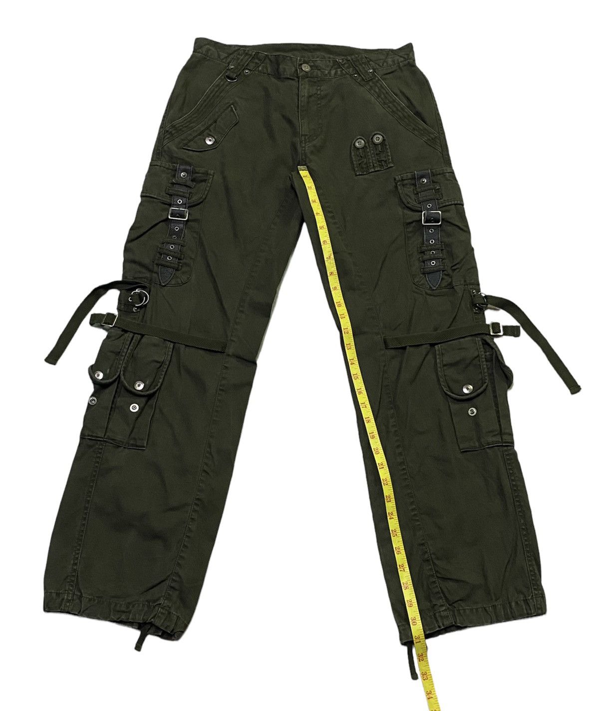 Japanese Brand PPFM Stylish Military Multi-Pockets Wild Cargo Pants Size US 31 - 7 Thumbnail