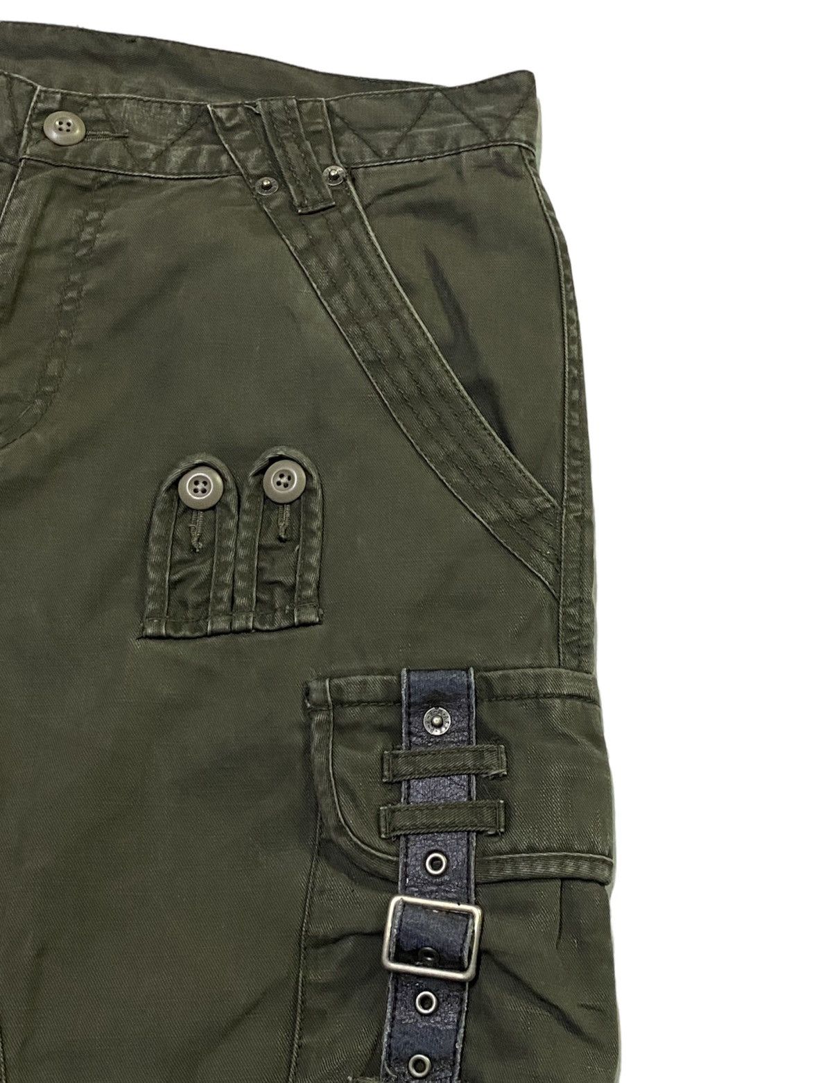 Japanese Brand PPFM Stylish Military Multi-Pockets Wild Cargo Pants Size US 31 - 15 Thumbnail