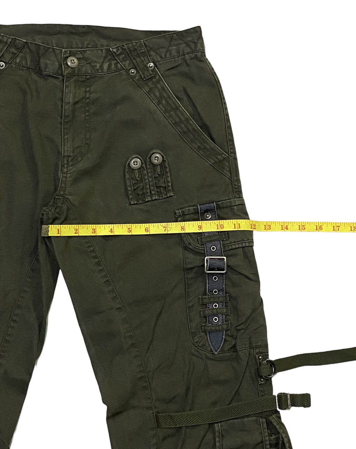 Japanese Brand PPFM Stylish Military Multi-Pockets Wild Cargo Pants Size US 31 - 8 Thumbnail