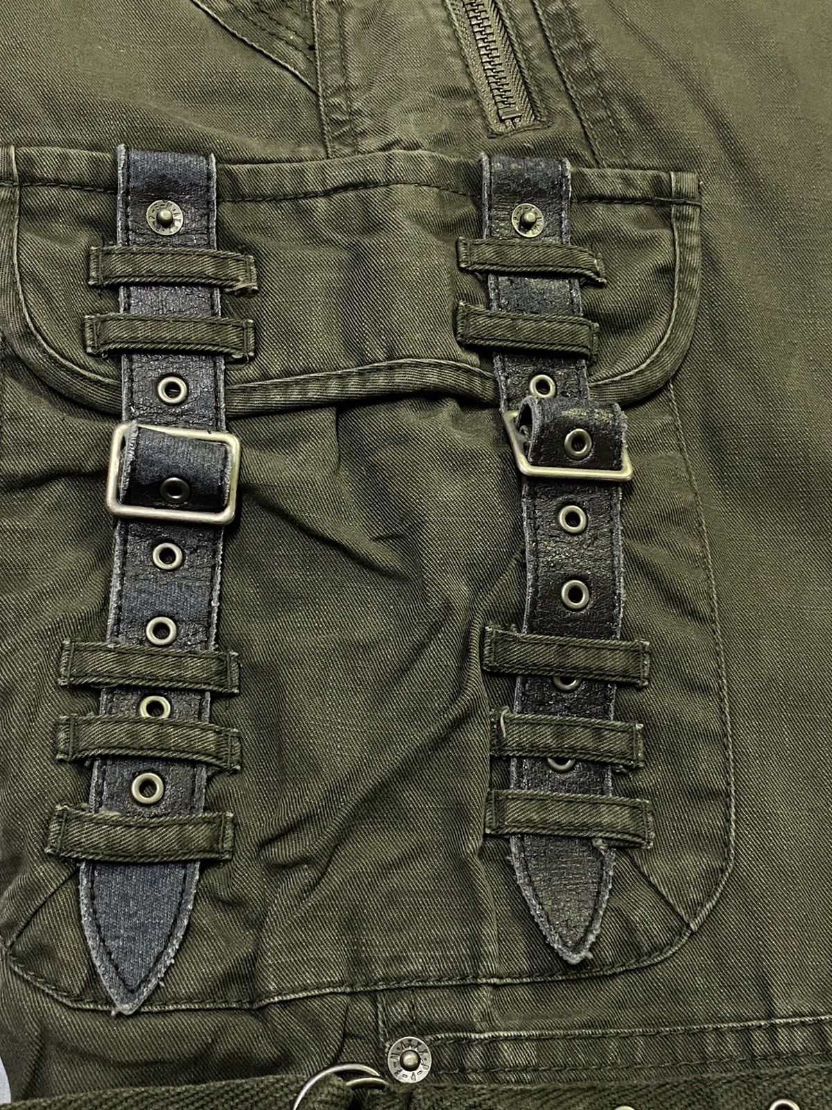 Japanese Brand PPFM Stylish Military Multi-Pockets Wild Cargo Pants Size US 31 - 22 Thumbnail
