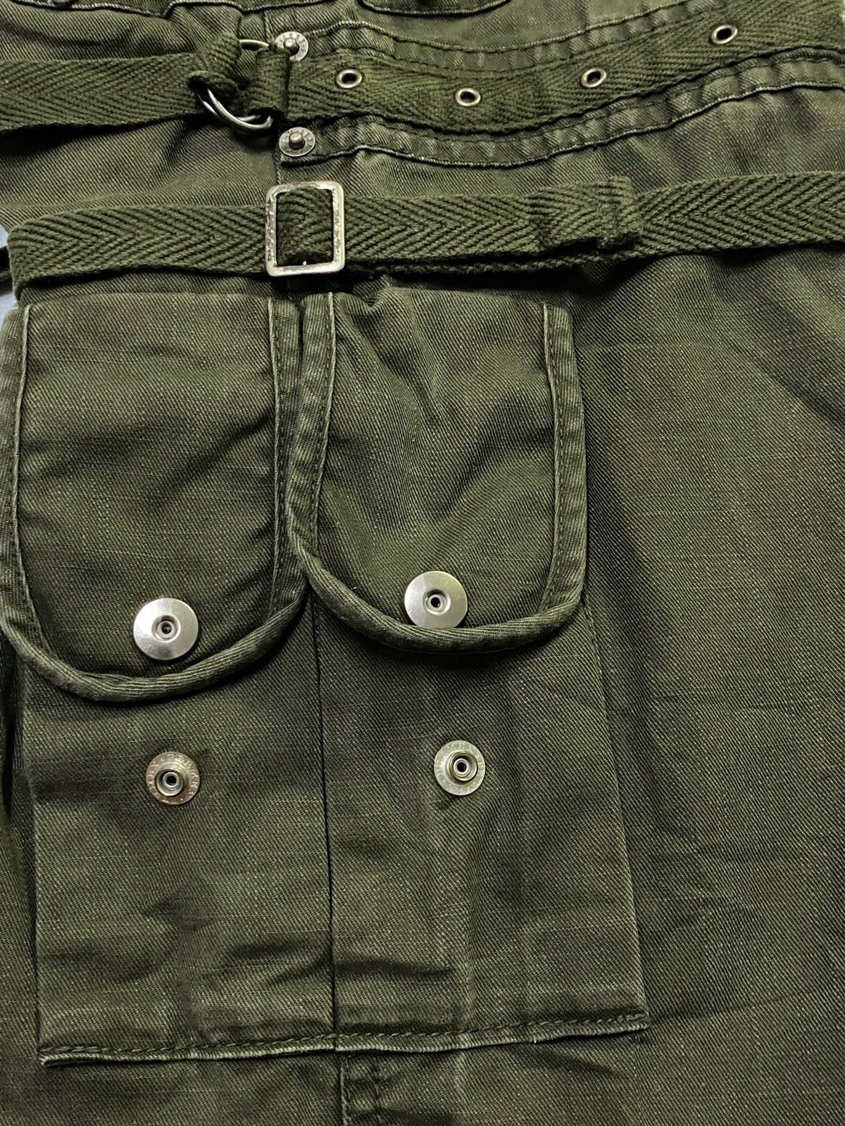 Japanese Brand PPFM Stylish Military Multi-Pockets Wild Cargo Pants Size US 31 - 23 Thumbnail