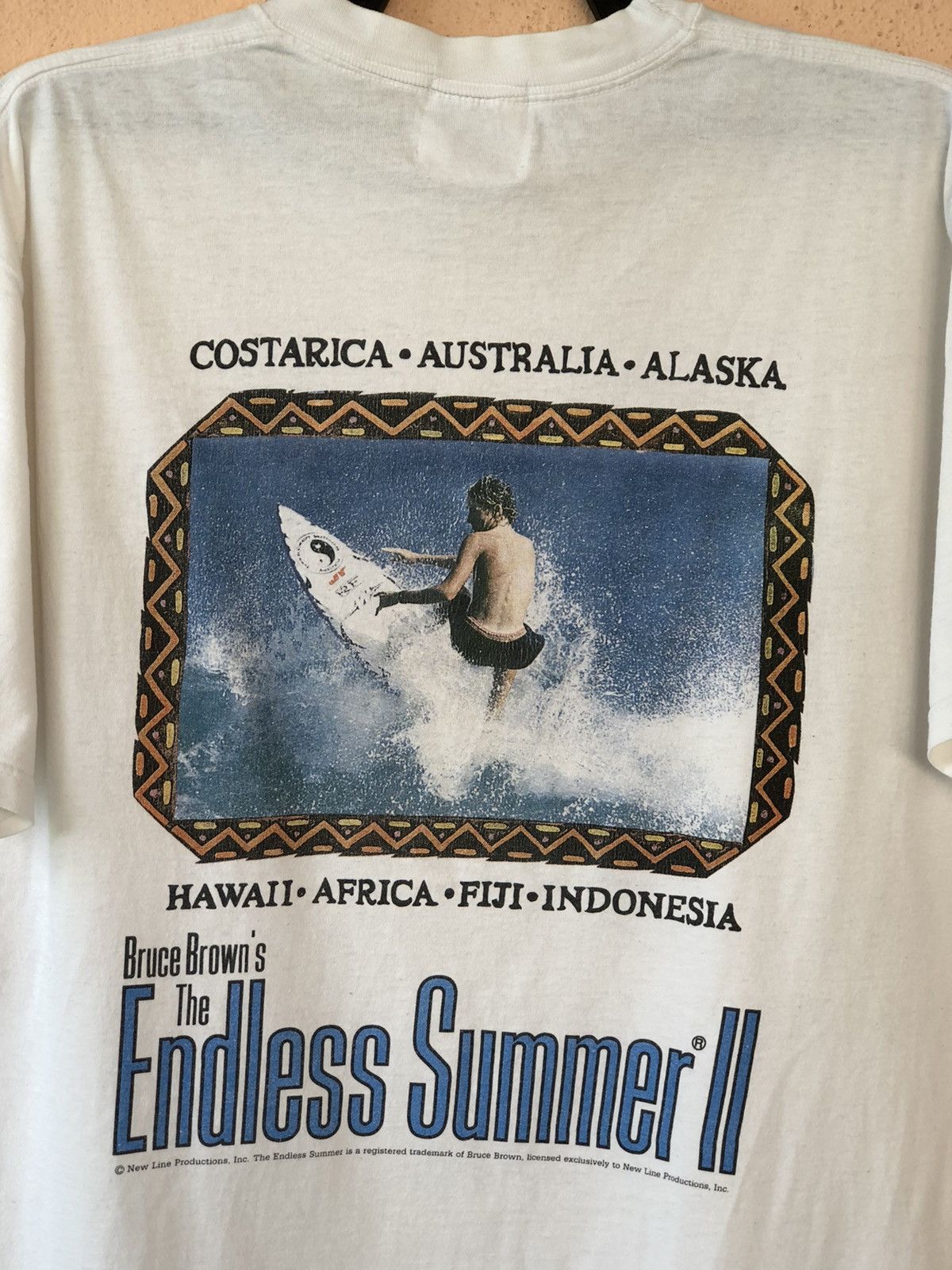 Billabong Vintage 90s Endless Summer 2 Movie Distressed Tee Size US L / EU 52-54 / 3 - 2 Thumbnail