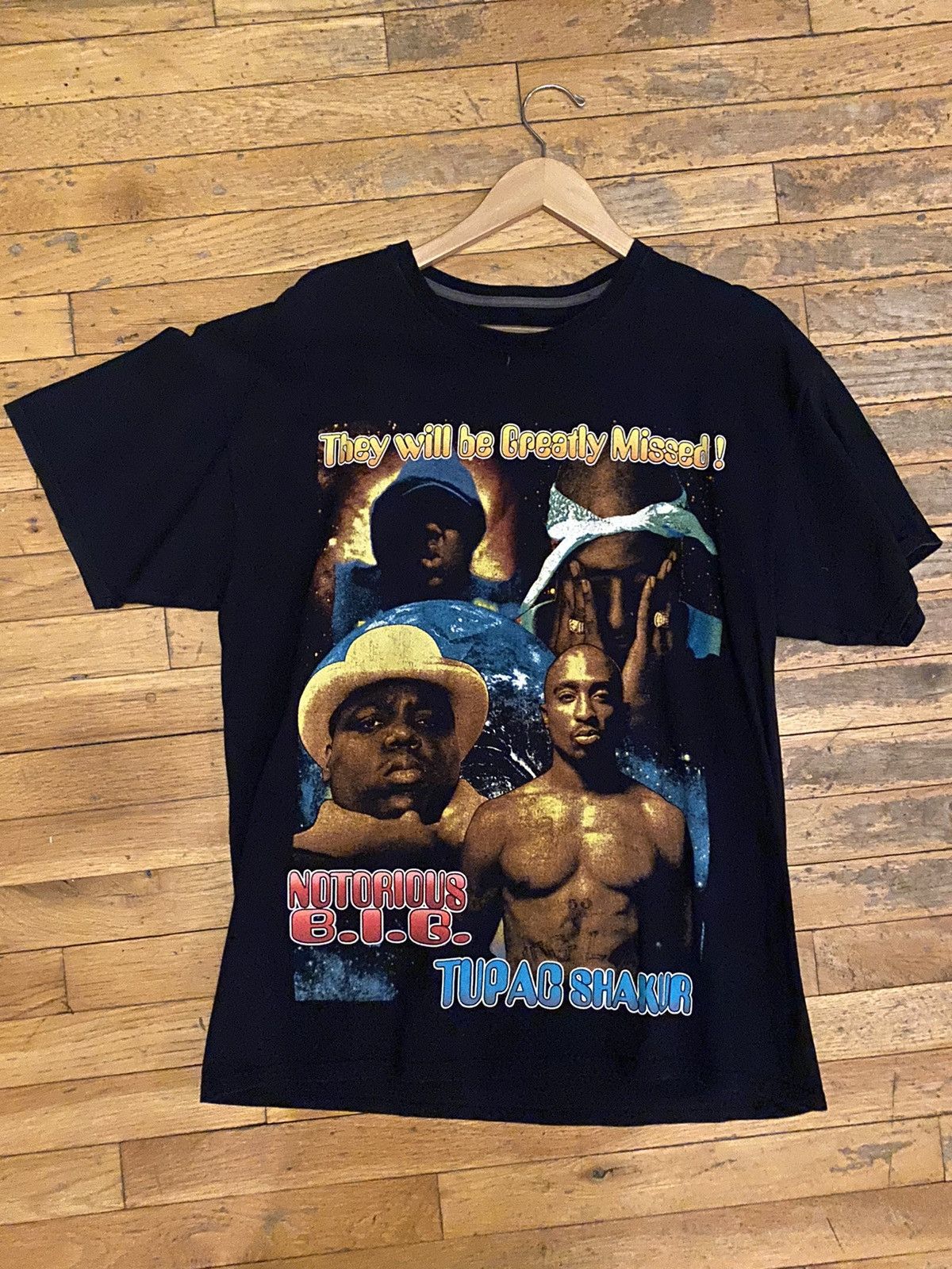 Tupac Notorious B.I.G. t shirt 2pac Biggie Smalls size XL