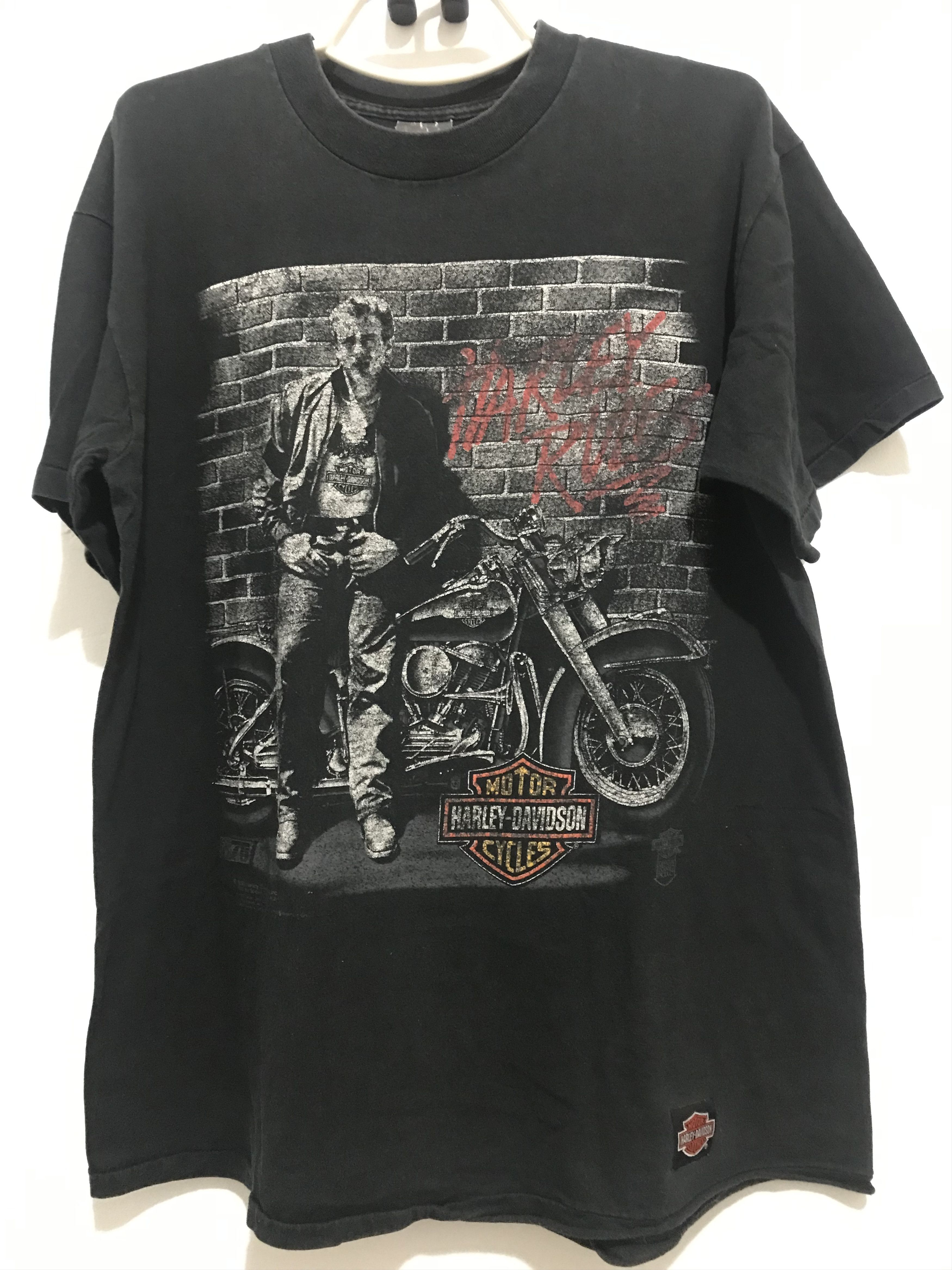 Harley Davidson 1990 Harley Davidson X James Dean (Harley Rules) T-Shirt Size US XL / EU 56 / 4 - 1 Thumbnail