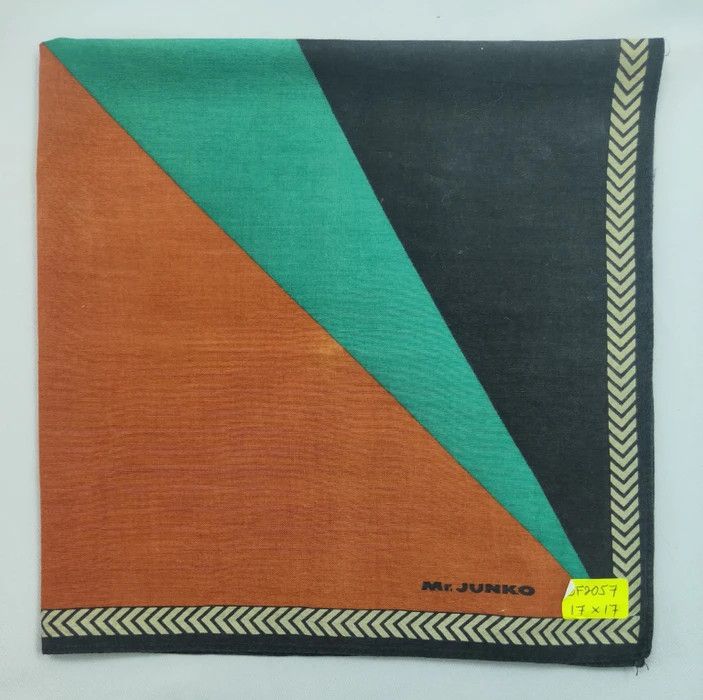Mr. Junko × Vintage Mr. Junko Handkerchief/ Neckerchief/ Bandana - 3F2057 Size ONE SIZE - 4 Thumbnail
