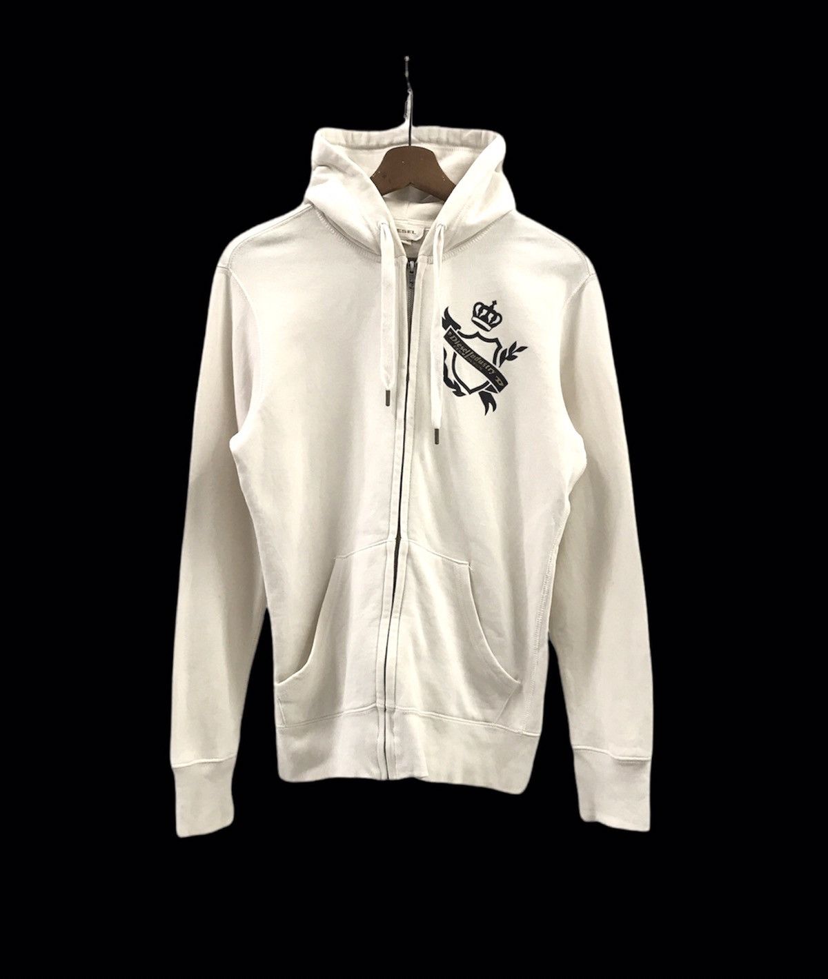 image of Diesel Hoodie in White, Men's (Size XS)