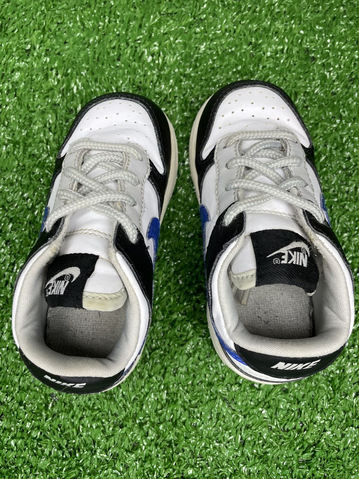 Nike × Vintage Nike Dunk Low White Varsity Royal Black Toddler Sz 7c 2008 Size US 7 / EU 40 - 7 Thumbnail