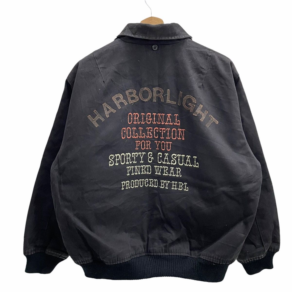 Japanese Brand × Vintage 💥90s HARBORLIGHT BOMBER VARSITY STREET JACKET Size US M / EU 48-50 / 2 - 2 Thumbnail