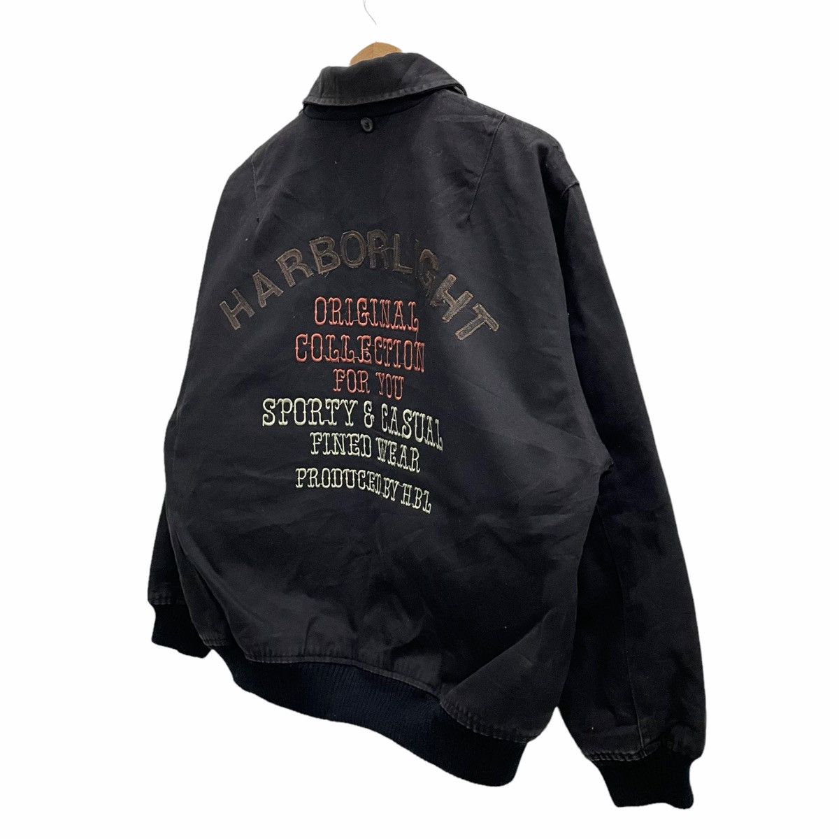 Japanese Brand × Vintage 💥90s HARBORLIGHT BOMBER VARSITY STREET JACKET Size US M / EU 48-50 / 2 - 5 Thumbnail