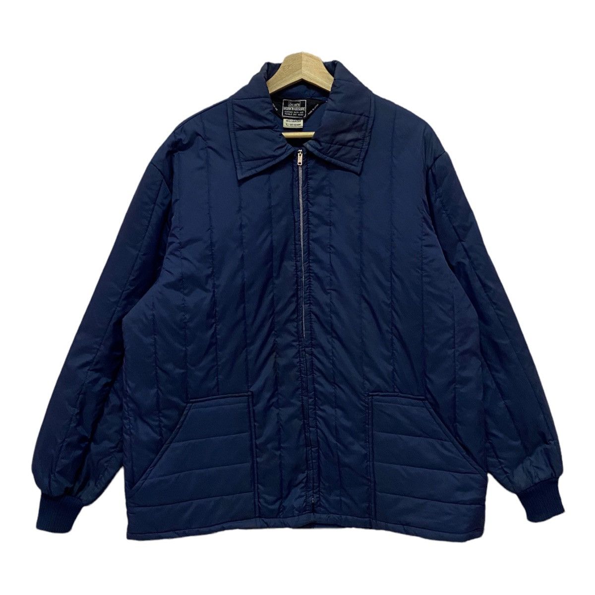 Sears OG🔥80s SEARS JAPAN ZIPPER LONG JACKET Size US L / EU 52-54 / 3 - 6 Thumbnail