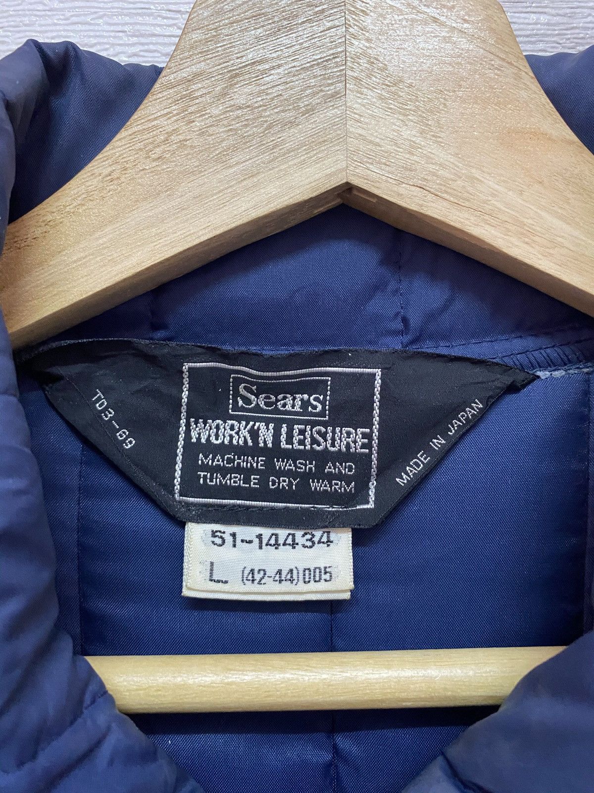 Sears OG🔥80s SEARS JAPAN ZIPPER LONG JACKET Size US L / EU 52-54 / 3 - 8 Thumbnail