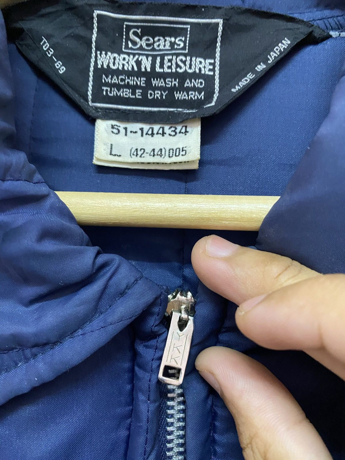 Sears OG🔥80s SEARS JAPAN ZIPPER LONG JACKET Size US L / EU 52-54 / 3 - 9 Thumbnail