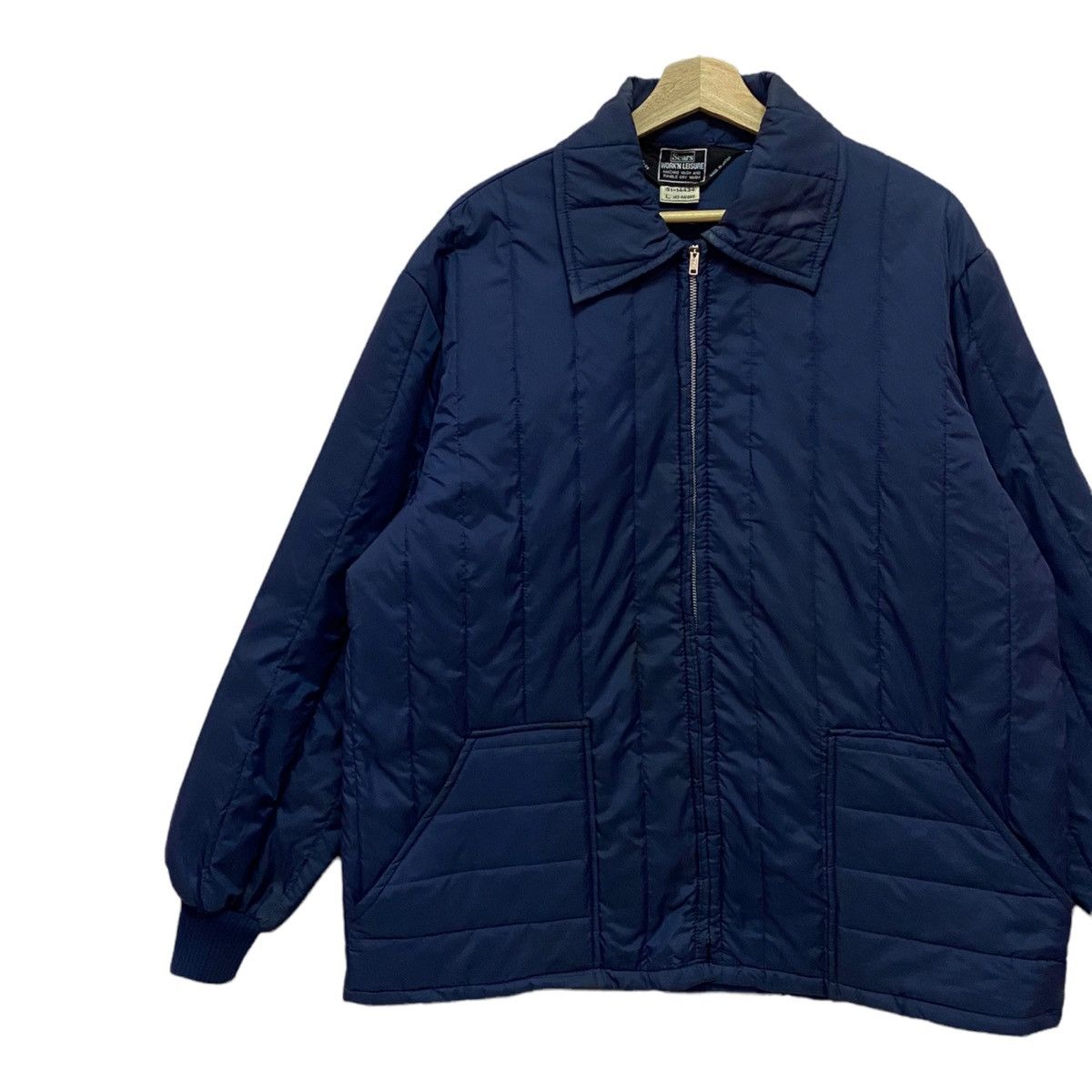 Sears OG🔥80s SEARS JAPAN ZIPPER LONG JACKET Size US L / EU 52-54 / 3 - 4 Thumbnail