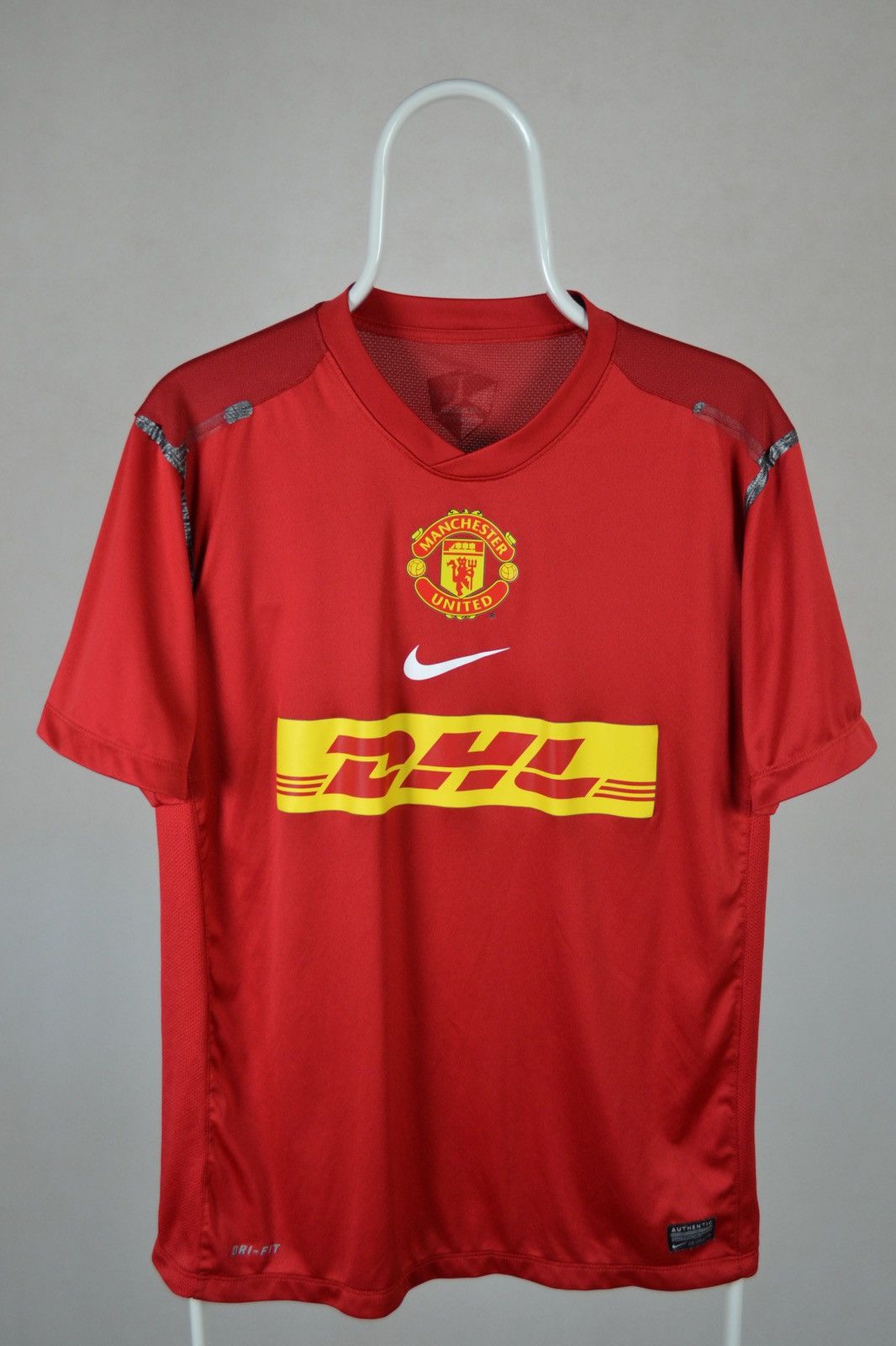 Dhl Ã Manchester United Ã Soccer Jersey MANCHESTER UNITED TRAINING PLAYER ISSUE NIKE DHL SHIRT 