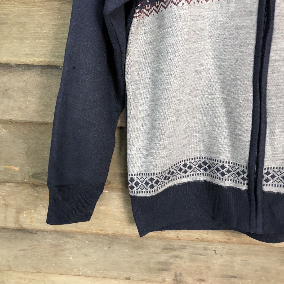 Japanese Brand × Vintage G-Staff Zipper Dark blue Knitwear Sweater #6756 Size US M / EU 48-50 / 2 - 4 Thumbnail