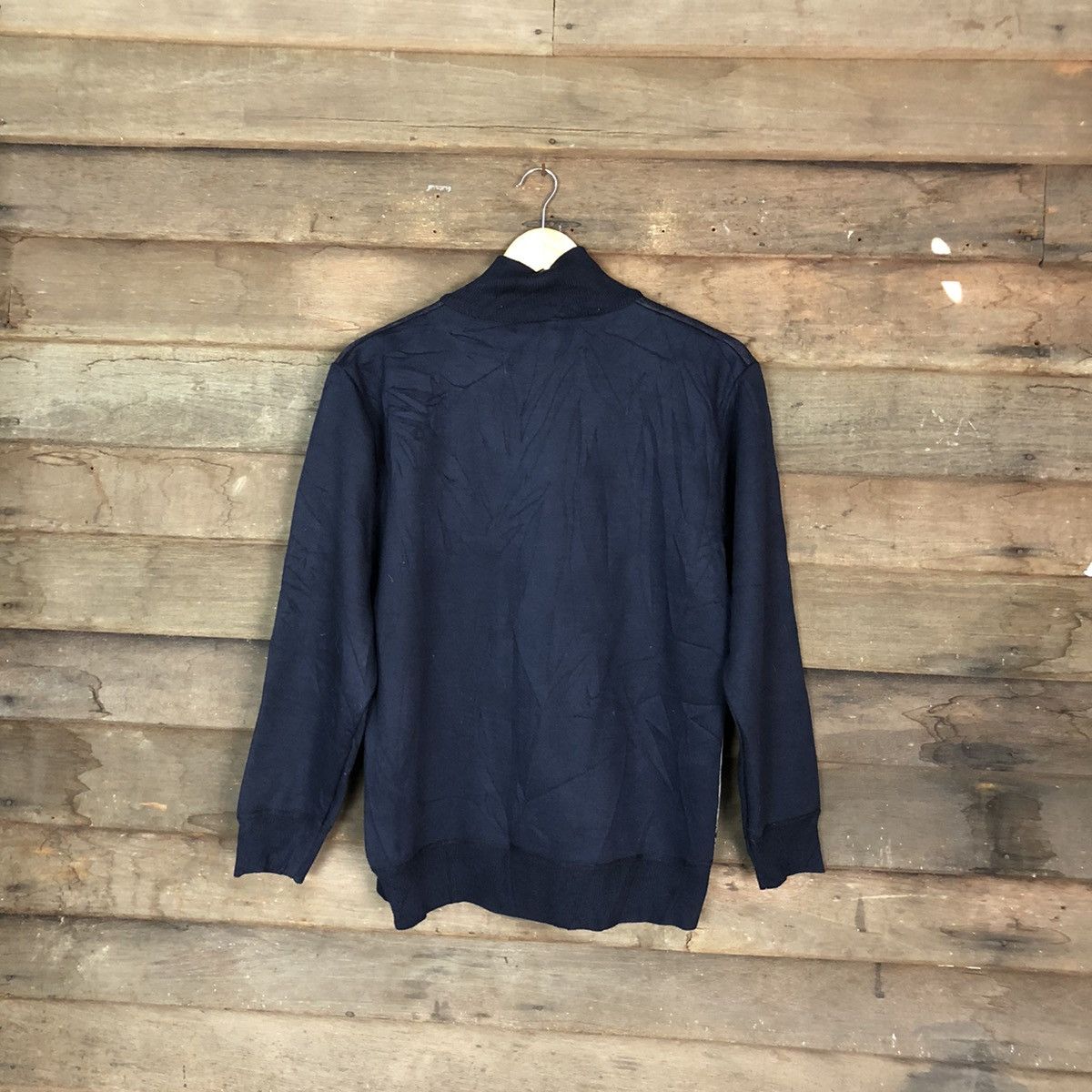 Japanese Brand × Vintage G-Staff Zipper Dark blue Knitwear Sweater #6756 Size US M / EU 48-50 / 2 - 8 Thumbnail