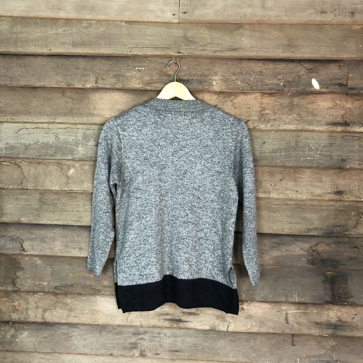 Japanese Brand Tbusonia Kamon cat Grey Knitwear Sweater #6753 Size US M / EU 48-50 / 2 - 9 Thumbnail