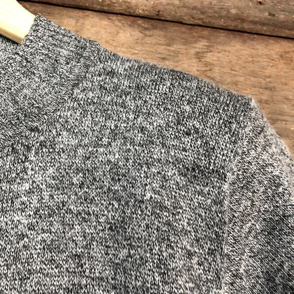 Japanese Brand Tbusonia Kamon cat Grey Knitwear Sweater #6753 Size US M / EU 48-50 / 2 - 8 Thumbnail