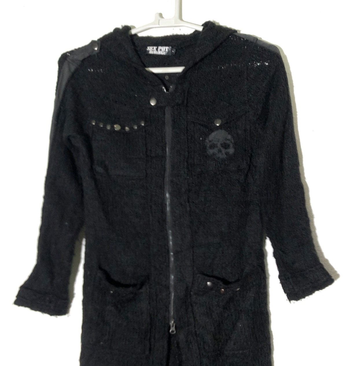 Japanese Brand Sex Pot Revenge Skull Gothic Bondage Jacket Size US M / EU 48-50 / 2 - 2 Thumbnail