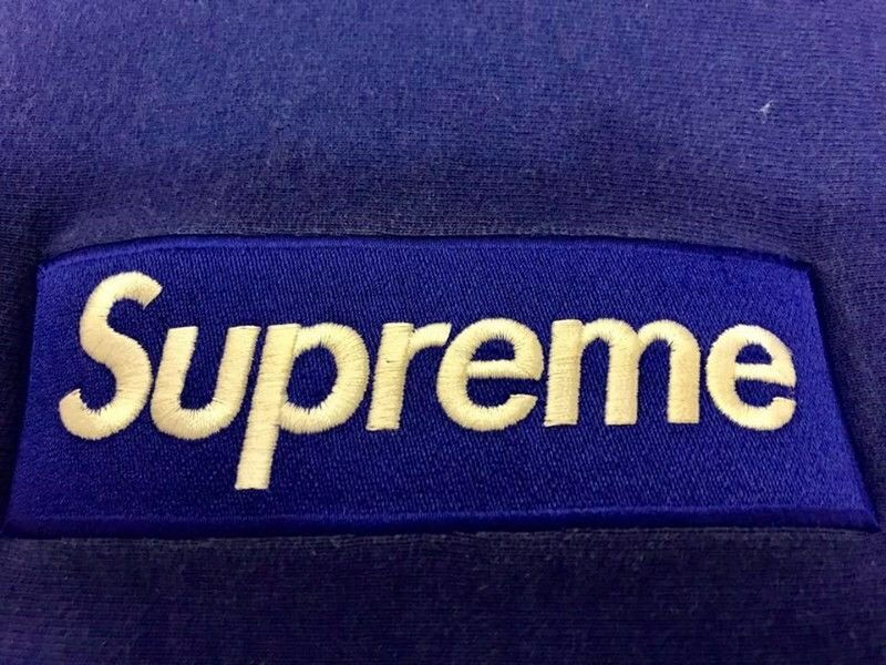 Supreme Royal Blue Box Logo Hoodie Size US L / EU 52-54 / 3 - 3 Thumbnail
