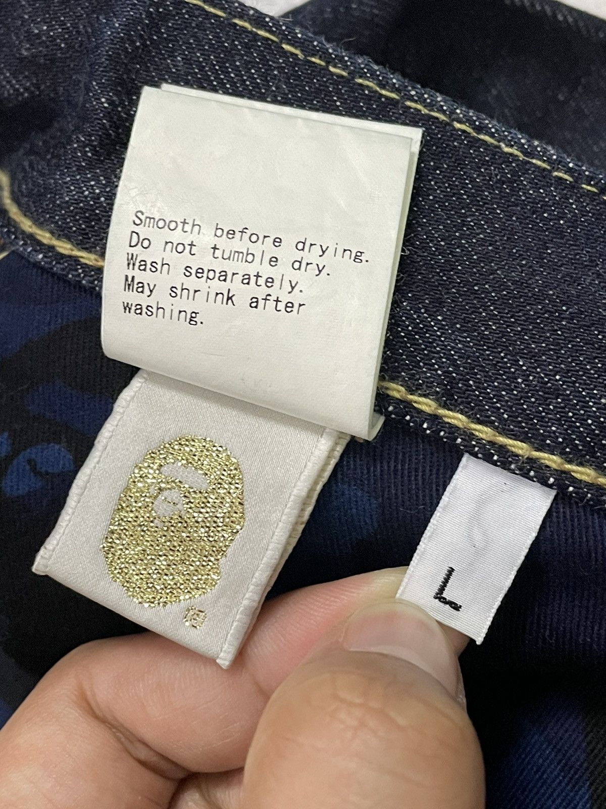 Bape Vintage Bathing Ape Jeans Bape Size US 35 - 17 Thumbnail