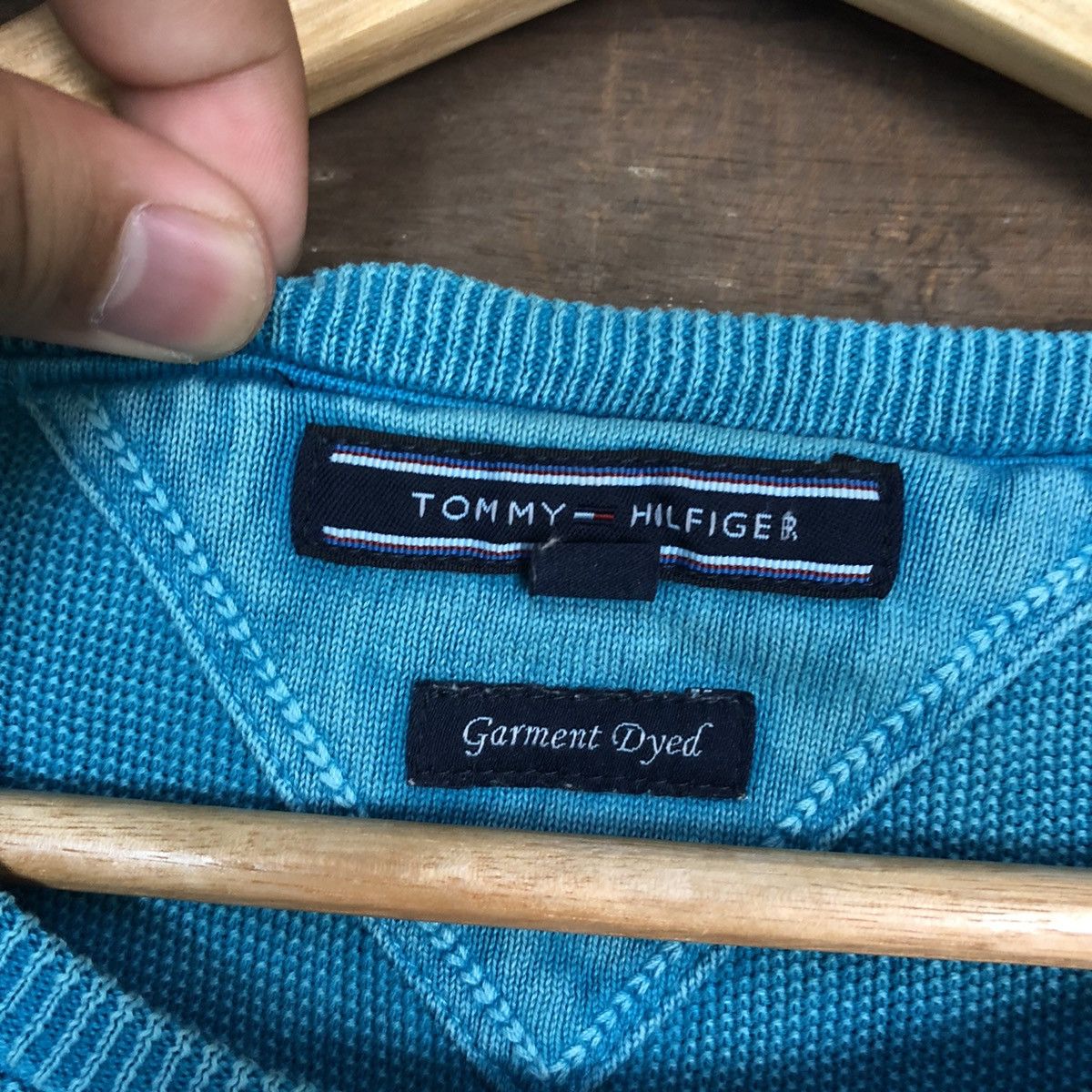 Tommy Hilfiger Tommy Hilfiger vintage faded Blue Knitwear Sweater #6756 Size US M / EU 48-50 / 2 - 6 Thumbnail
