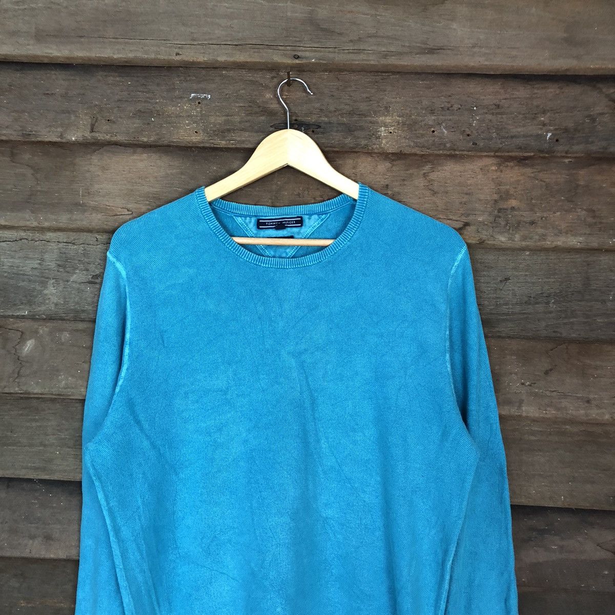 Tommy Hilfiger Tommy Hilfiger vintage faded Blue Knitwear Sweater #6756 Size US M / EU 48-50 / 2 - 2 Thumbnail