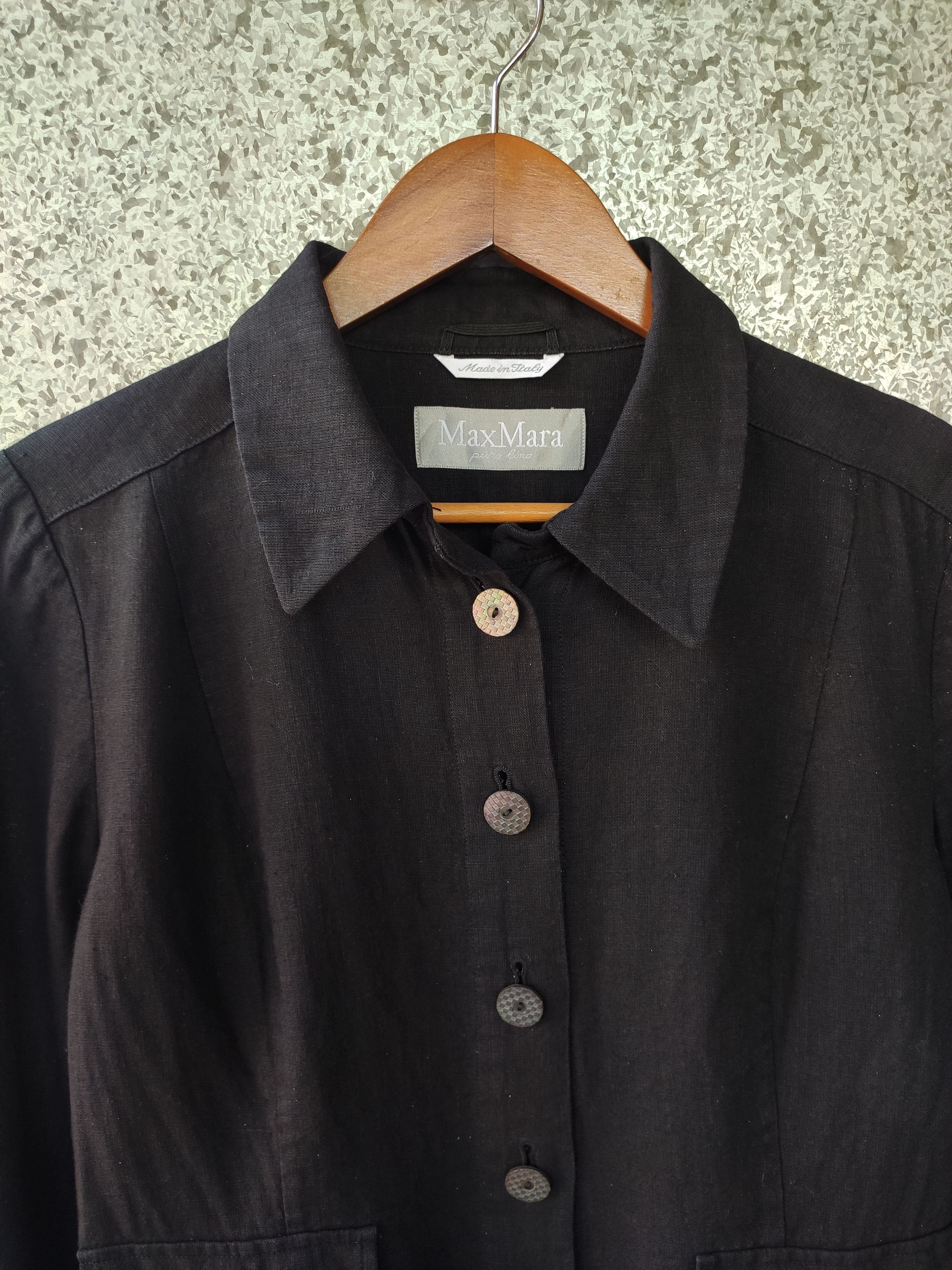 Max Mara Max Mara Button up linen jacket Size S / US 4 / IT 40 - 2 Thumbnail