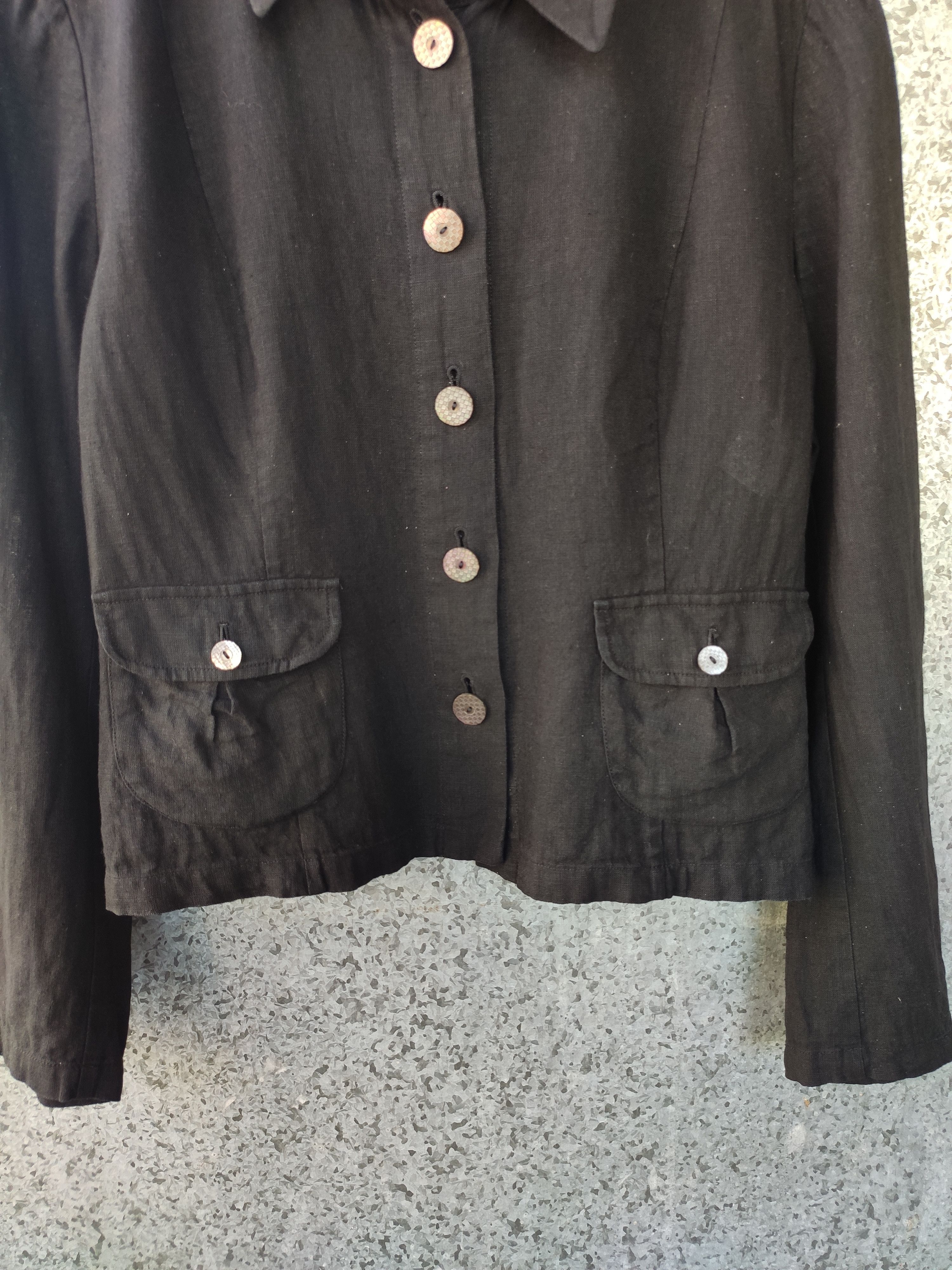 Max Mara Max Mara Button up linen jacket Size S / US 4 / IT 40 - 4 Thumbnail
