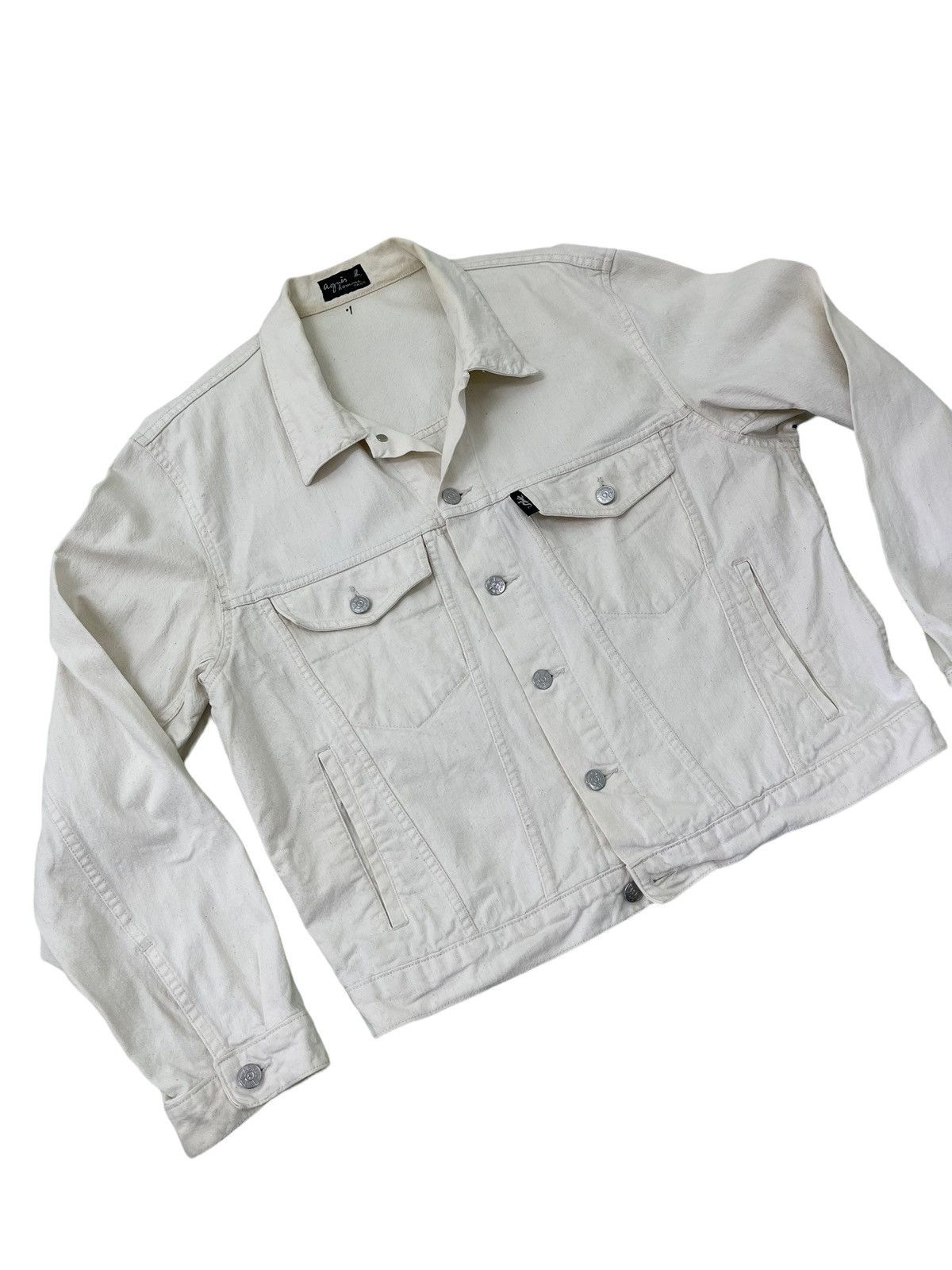 agnes b. Made in France Vintage Agnes B. Trucker Jacket 10🟩 Size US L / EU 52-54 / 3 - 1 Thumbnail