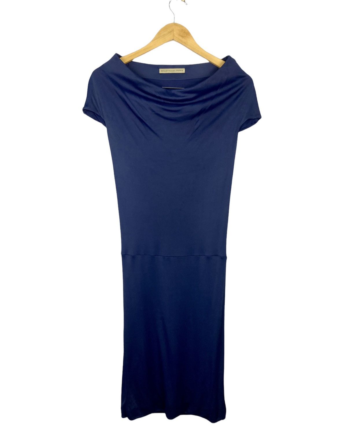 Balenciaga Paris Cowl Neck Sleevelesss Dress