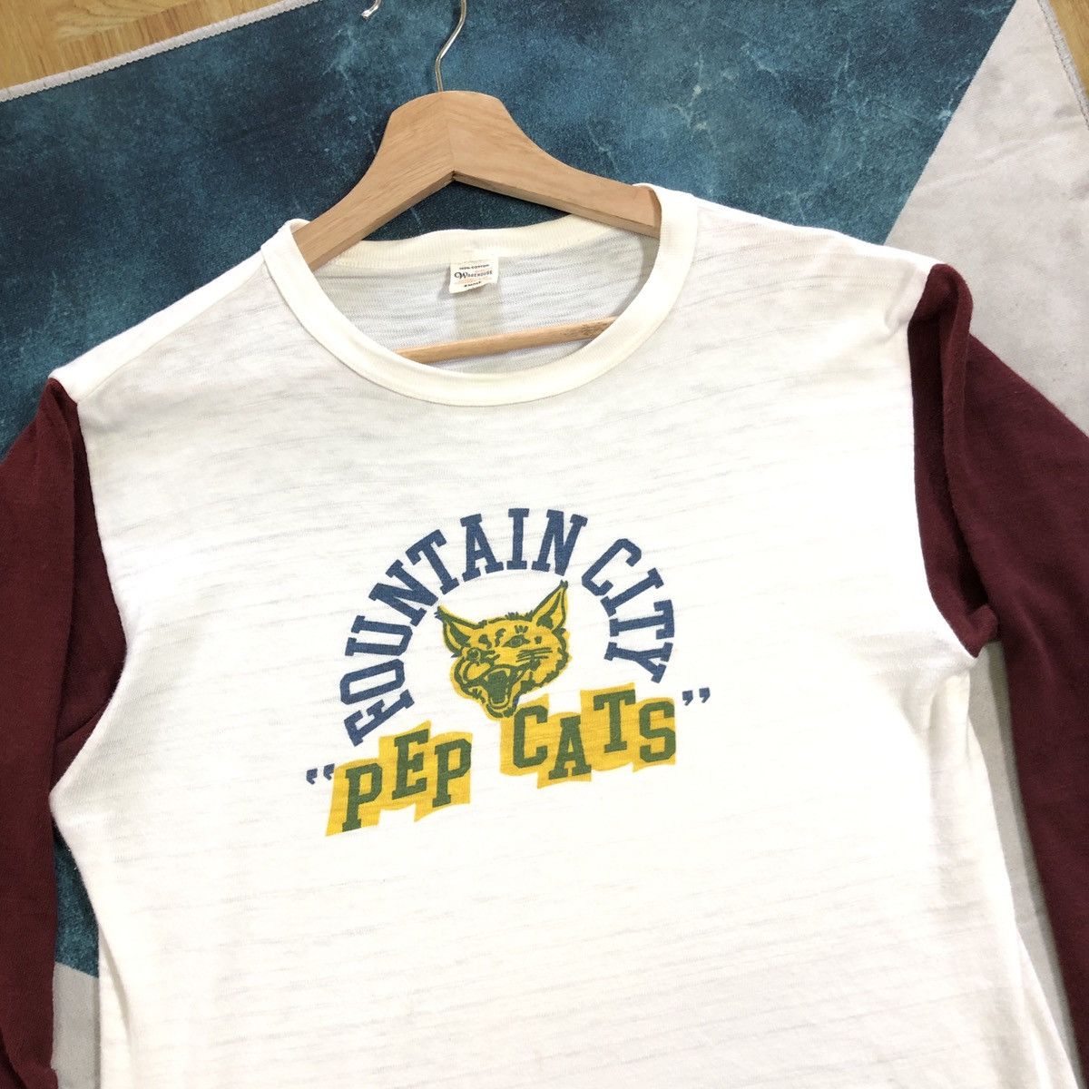 Japanese Brand × Vintage × Warehouse Vintage Warehouse 50s Circa Loopwheel Raglan Tshirt Size US S / EU 44-46 / 1 - 2 Thumbnail