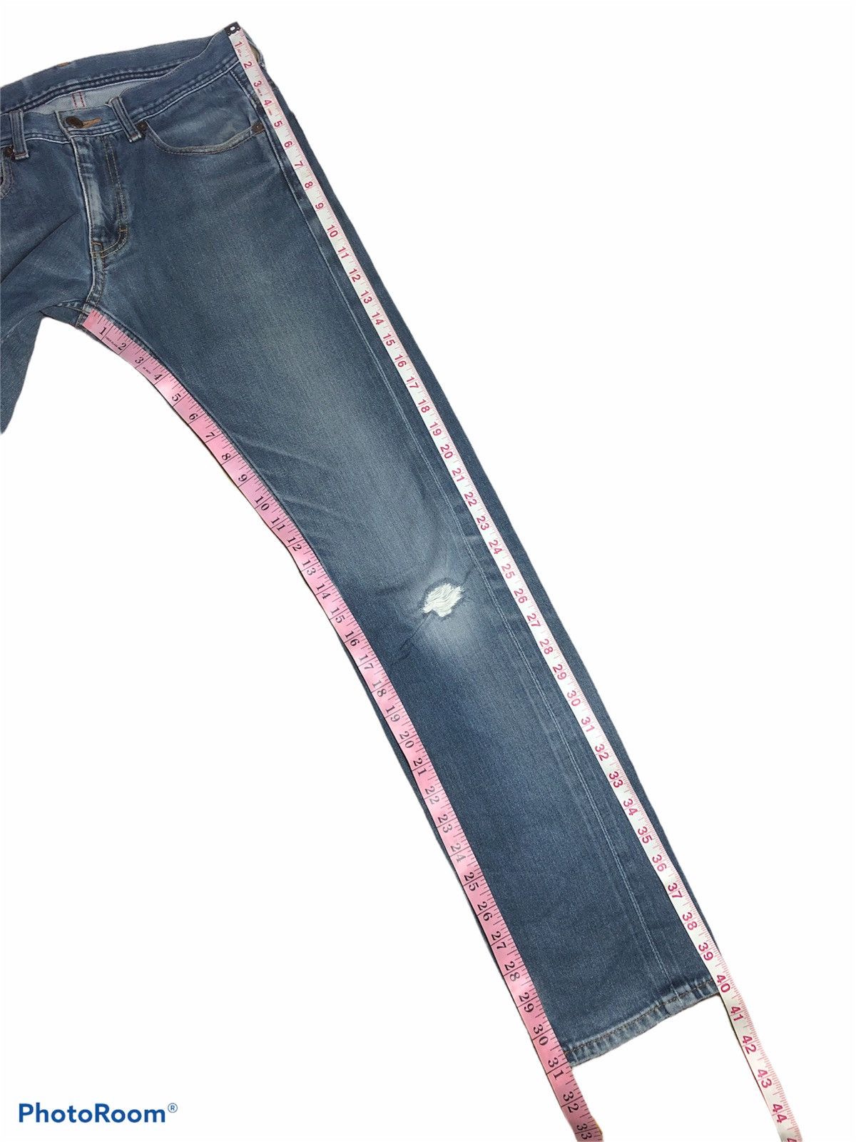 Other A.V.V HOMME SELVEDGE DISTRESSED DENIM Size US 29 - 11 Thumbnail