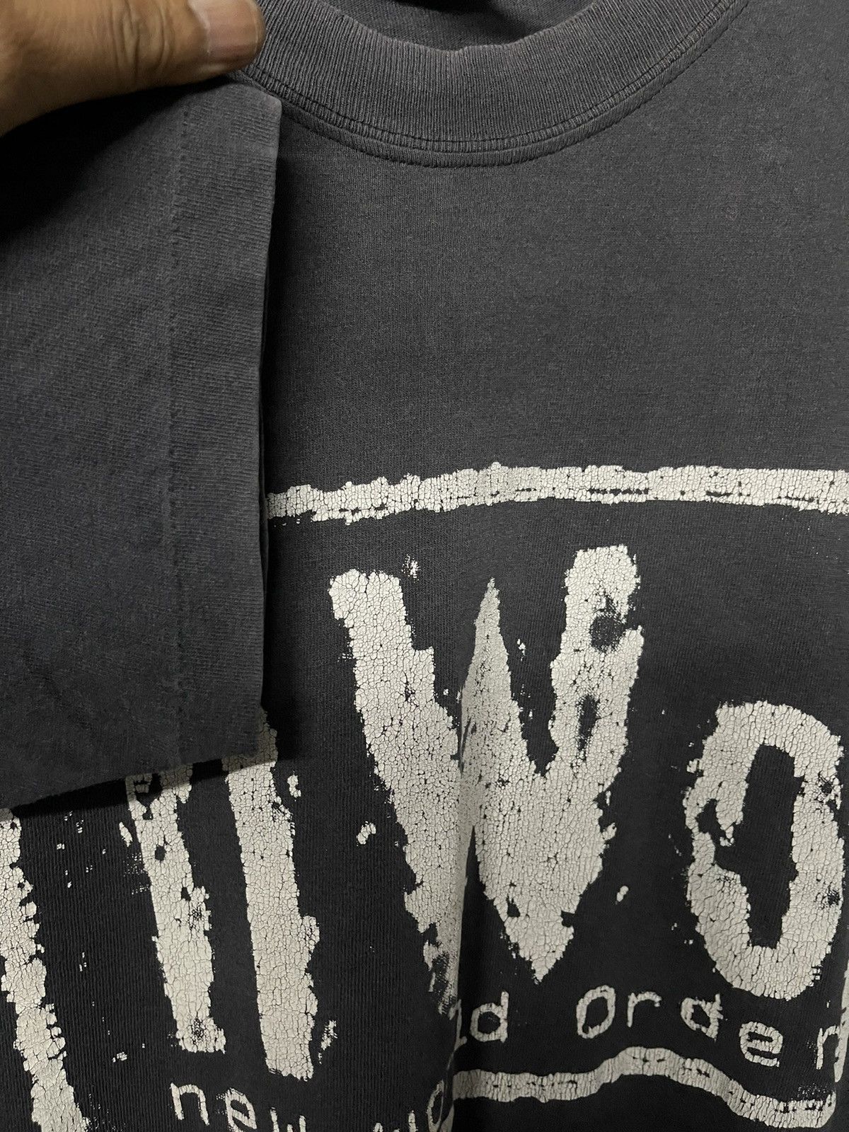 Vintage × WCW/nWo × WWF Vintage 90s NWO Wrestling Distressed Tee Size US M / EU 48-50 / 2 - 5 Thumbnail