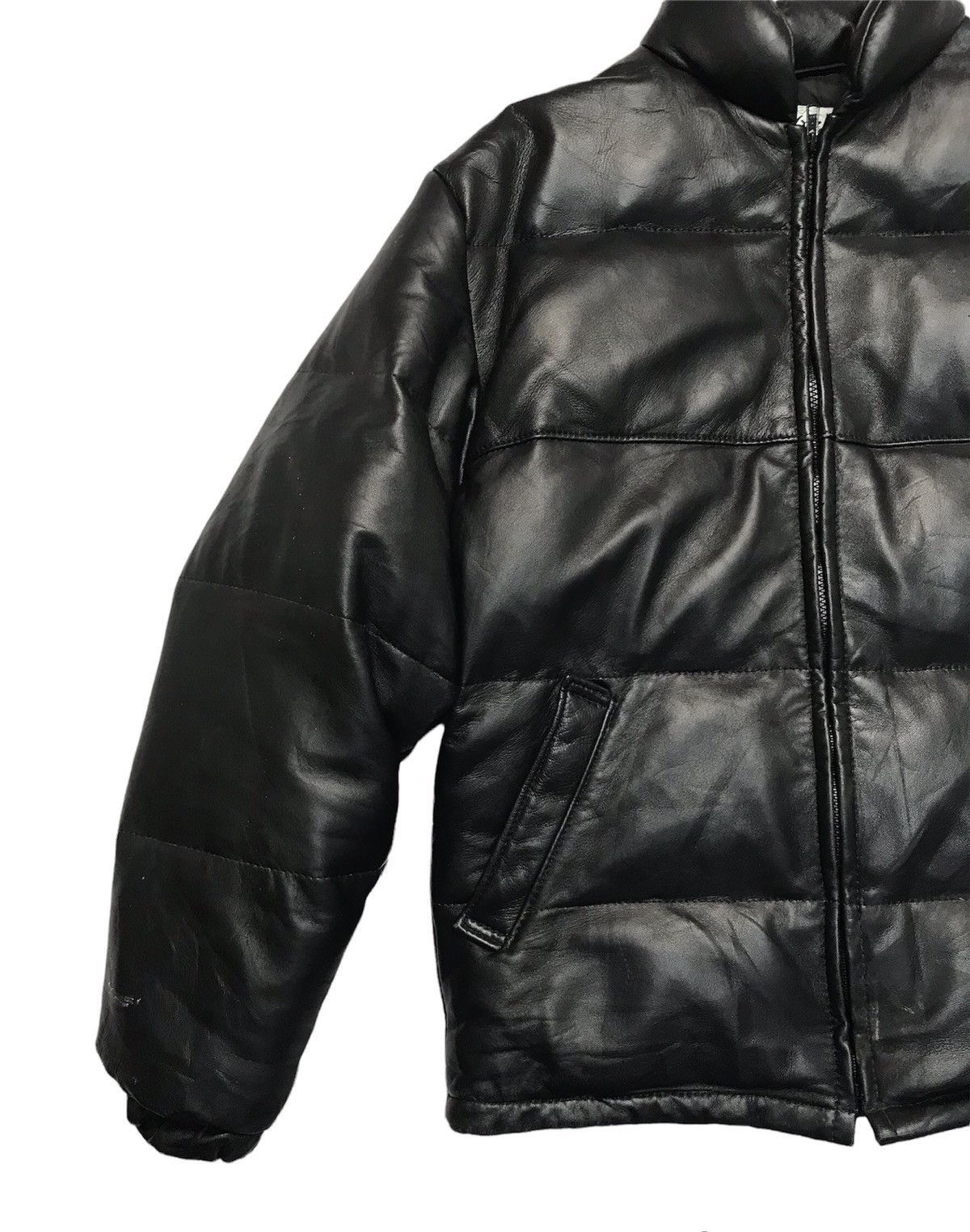 Schott × Vintage SCHOTT PUFFER DOWN BLACK JACKET Size US M / EU 48-50 / 2 - 2 Thumbnail
