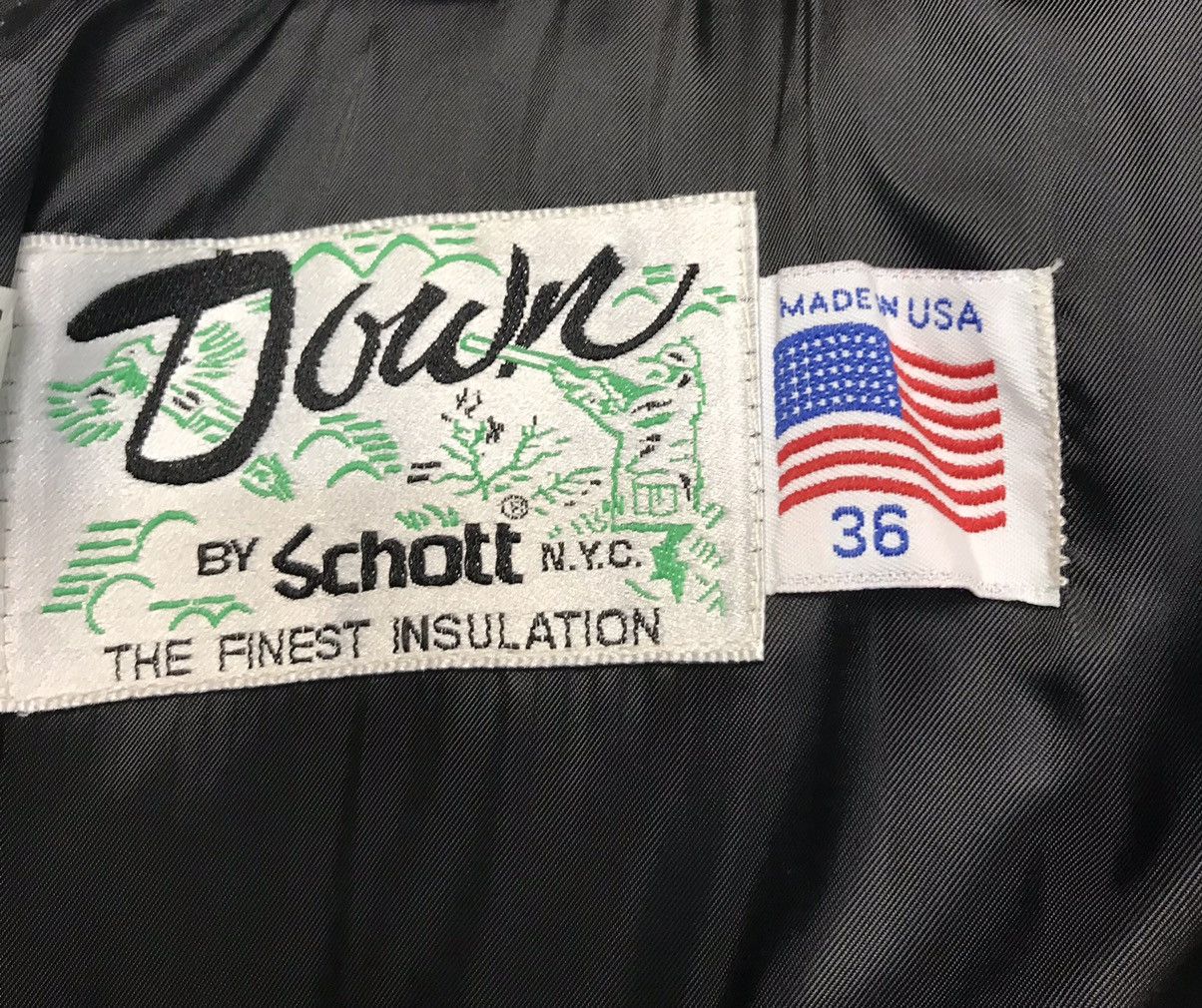 Schott × Vintage SCHOTT PUFFER DOWN BLACK JACKET Size US M / EU 48-50 / 2 - 12 Thumbnail